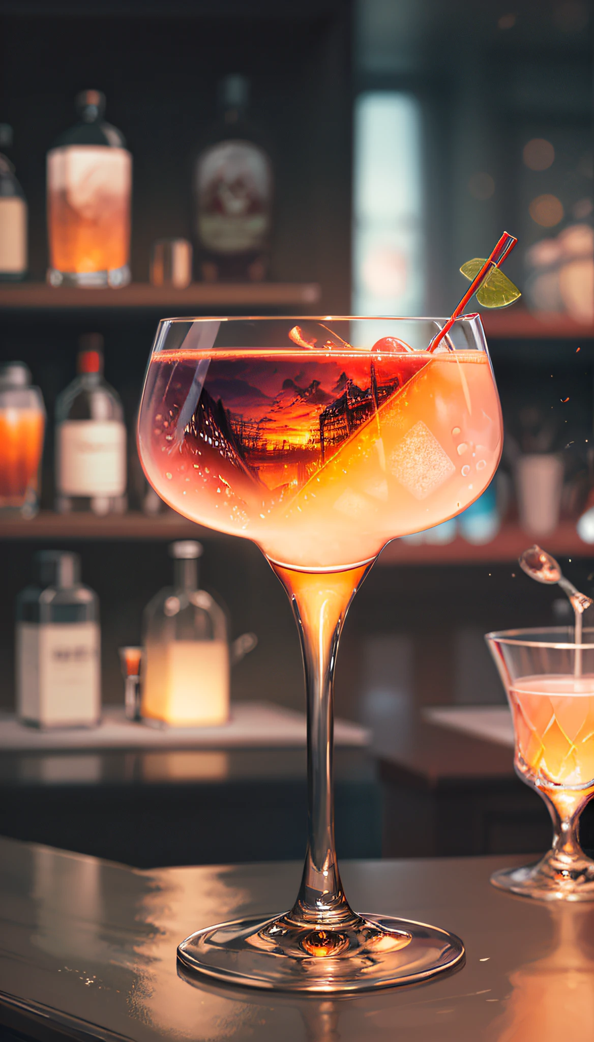 cocktailworld,  scenery, landscape,  street, depth of field , ((blurry background)),
masterpiece, best quality, ultra detail,