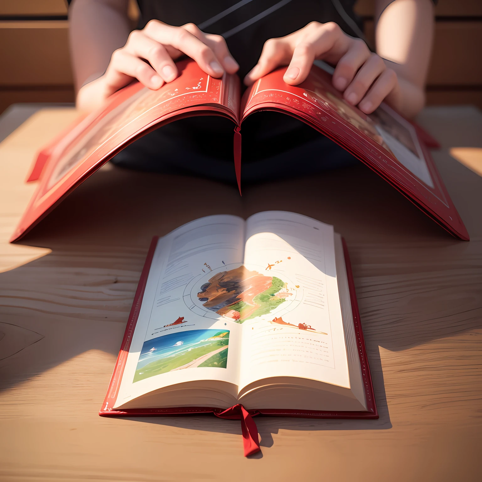 I want to make a picture of Little Red Book's avatar, I am a psychological growth knowledge blogger, The picture style is fresh and bright, Mental walk diagram of inner wonderland., Hyperrealism, ray tracing --auto