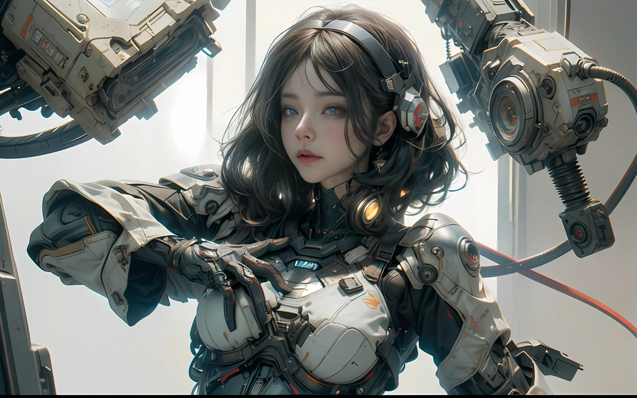 (Best Quality), ((Masterpiece), (Detail: 1.4), 3D, A Beautiful Cyberpunk Woman, HDR (High Dynamic Range), Ray Tracing, NVIDIA RTX, Super-Resolution, Unreal 5, Subsurface Scattering, PBR Textures, Post-Processing, Anisotropic Filtering, Depth of Field, Maximum Sharpness and Clarity, Multi-layer Textures, Albedo and Highlight Maps, Surface Shading, Accurate simulation of light-material interactions, perfect proportions, Octane Render, two-color light, large aperture, low ISO, white balance, rule of thirds, 8K RAW, ancient streamers, national style cyberpunk, reasonable background