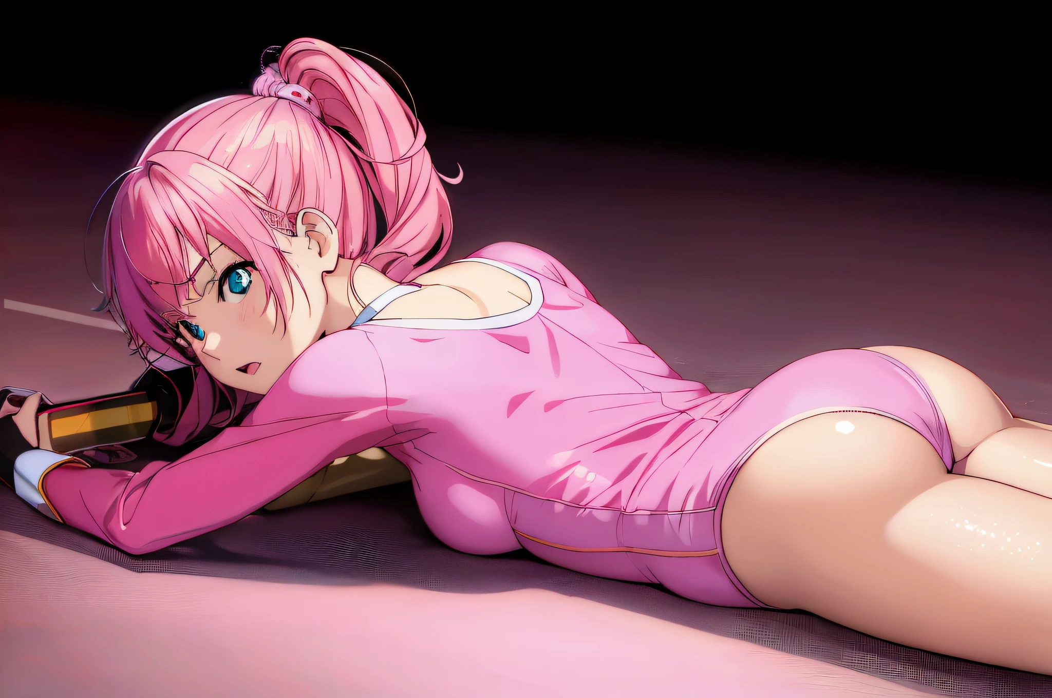 anime girl lying on the ground with mobile phone in hand, best anime 4K Konachan wallpaper, photorealistic anime girl rendering, smooth anime CG art, captivating anime girl, pink twin tailed hair and cyan eyes, ultra hd anime wallpaper, 4k anime wallpaper, anime girl, cute anime girl rendering, 4k manga wallpaper