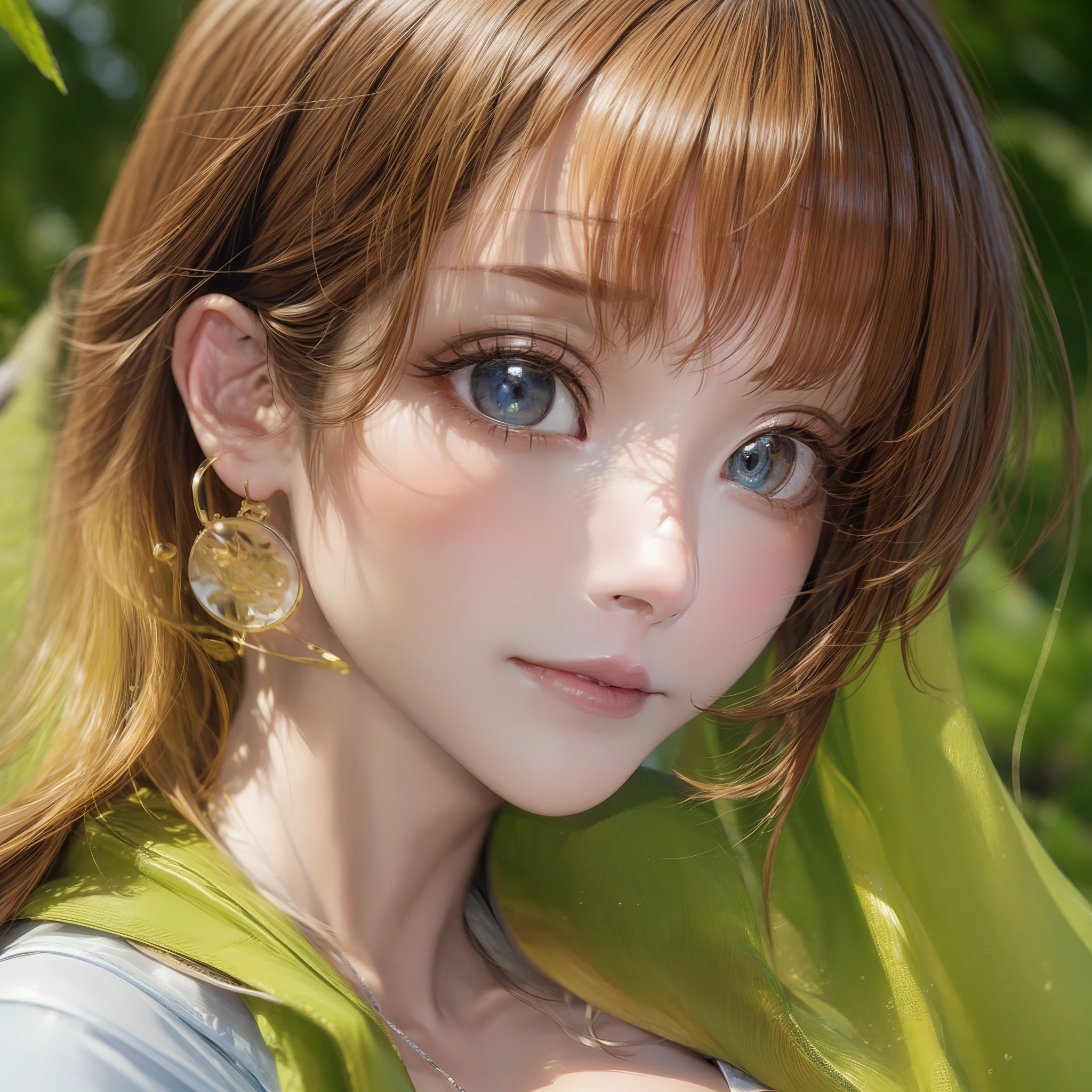 1 Girl, Beautiful Eyes and Face Details, Masterpiece, Best Quality, Close-up, Upper Body, Looking at the Viewer