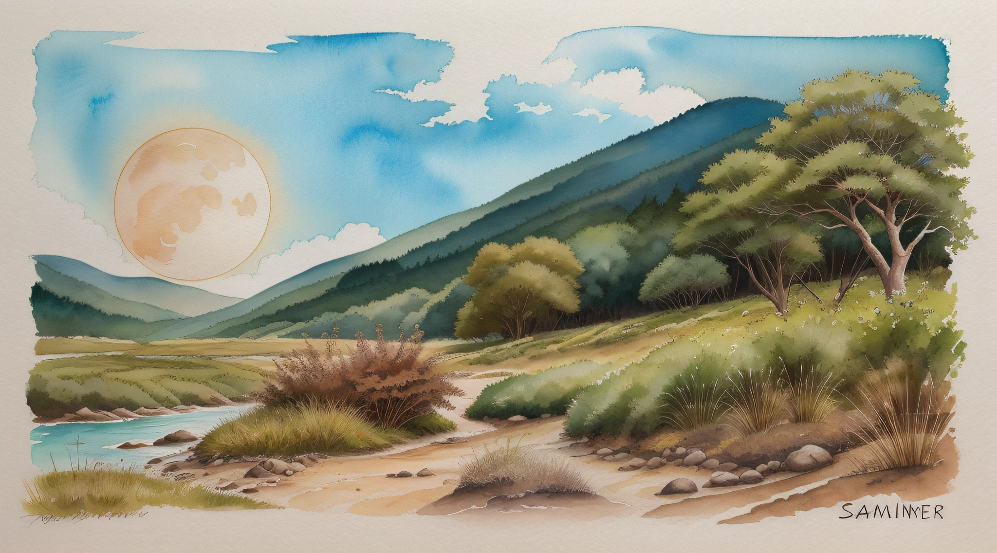 Inspired by the beauty of nature, the essence of different natural elements. the sun, the moon, the ocean, the forests or the mountains. convey the serenity and harmony of nature, using soft colors and earthy tones.Consider including detailed illustrations of each element, watercolor, freehand techniques. attention to small details and textures, the feeling of being immersed in nature.Also, cohesive and has a unified visual identity. elegant, legible typeface for the names of the natural elements, subtle decorative elements, branches or leaves, main purpose is to evoke an emotional connection with nature and convey a sense of tranquility to those who see them. Let your creativity run wild
