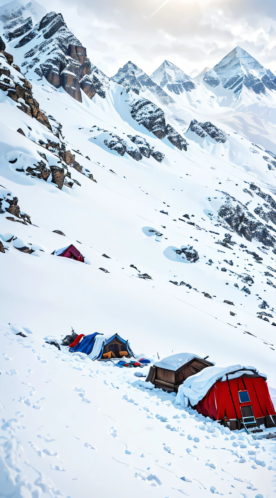 Mysterious, mysterious, Diatlov, events, corpses on snowy mountains, close-ups of corpses,