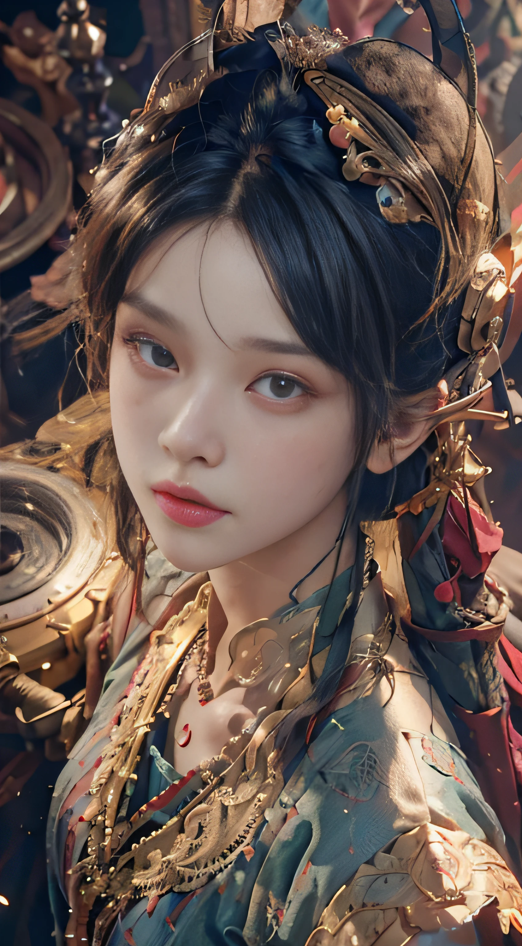 (from above) best quality, masterpiece, realistic photos, intricate details, raw photos, photon rendering, octane rendering, ridiculous, ultra-detailed, detailed face, detailed skin, trends on artstation, 8k masterpiece, cinematic lighting,
