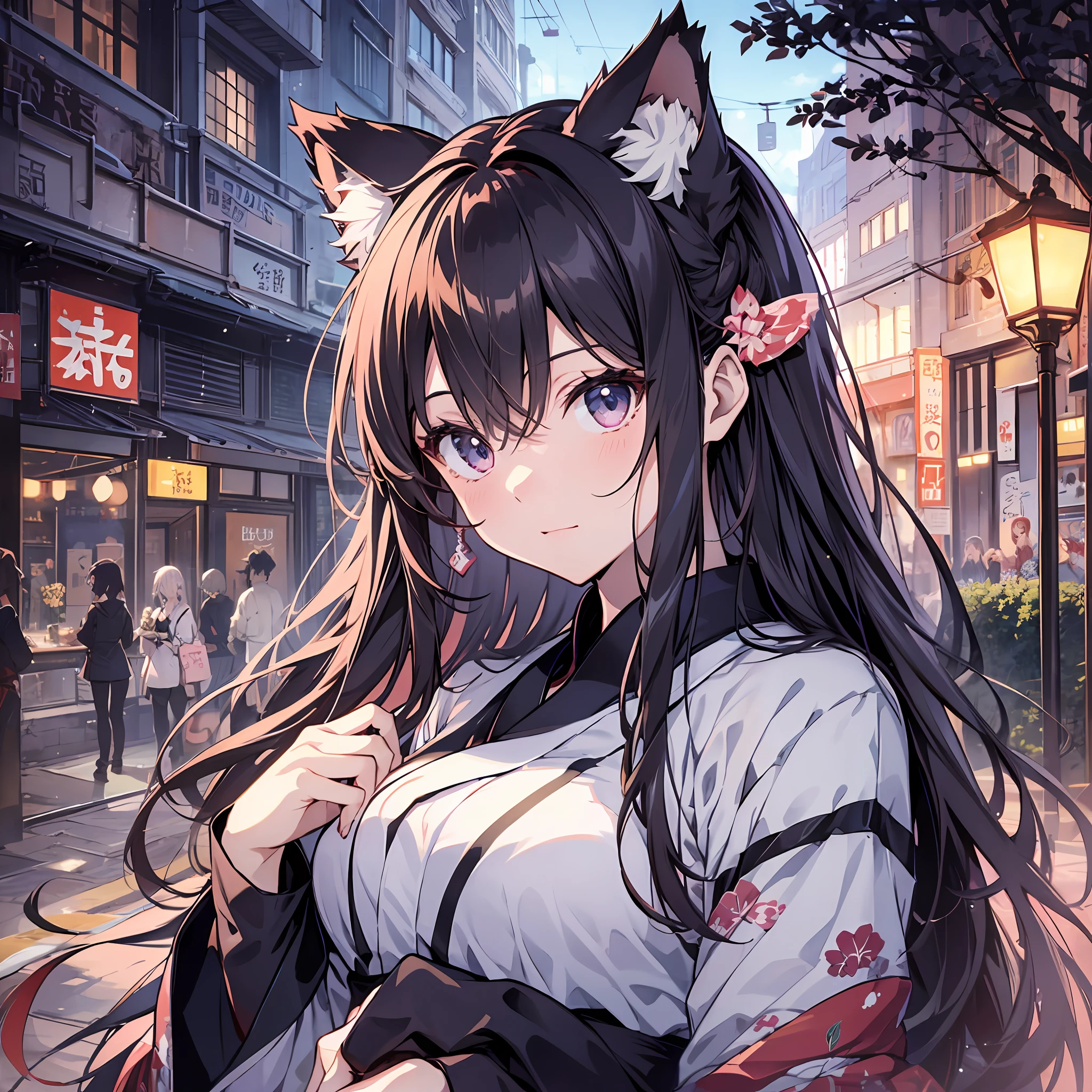 Best quality, 8K)) One woman anime girl with long hair and cat ears, Rin Tosaka, anime moe art style, anime style like Fate/stay night, anime girl with long hair, very cute anime girl face, nightcore, from the front line of girls, cute anime girl portrait, anime girl with cat ears, high quality anime art style, beautiful anime women gorgeous yukata
Waiting to start