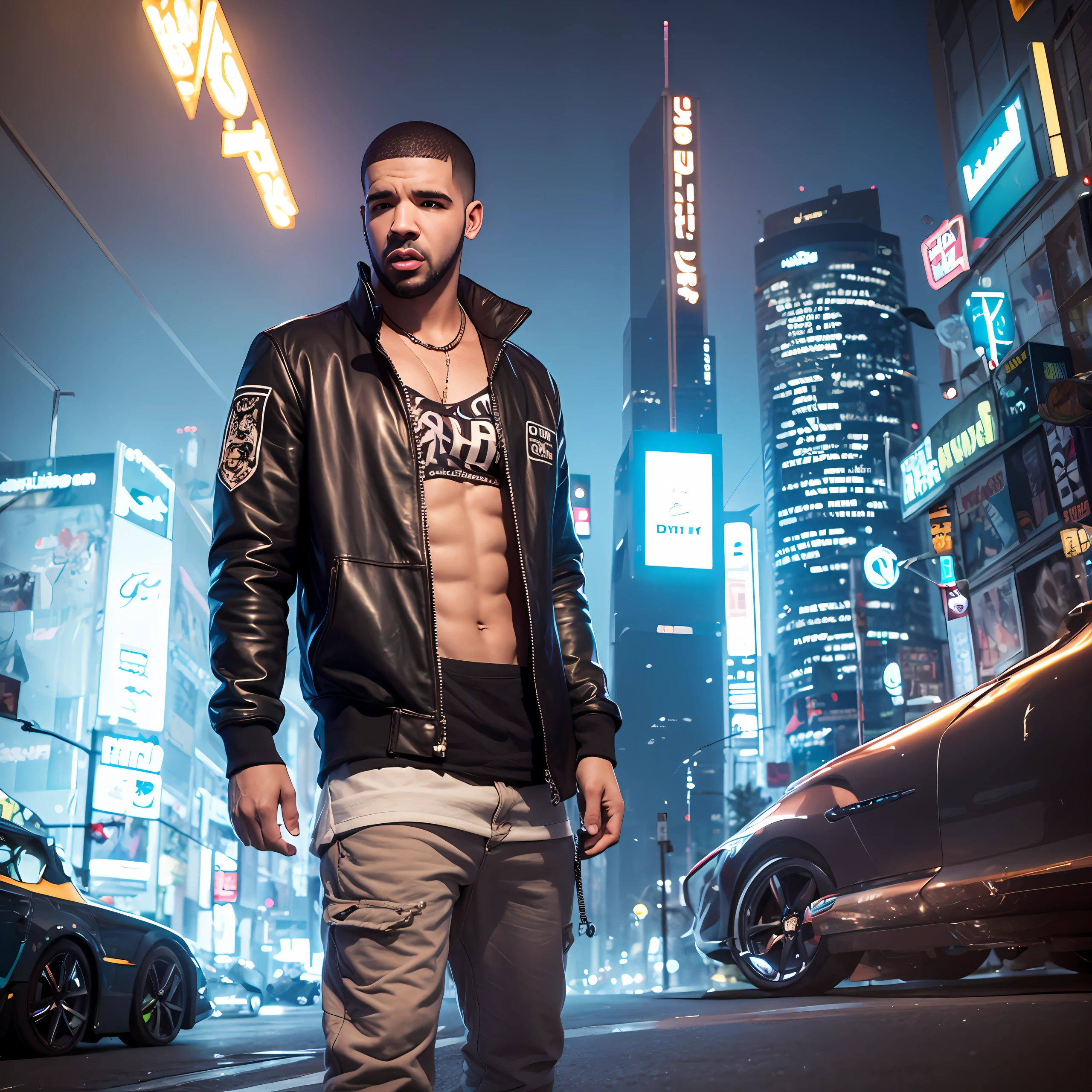 Realistic drake cyberpunk --auto