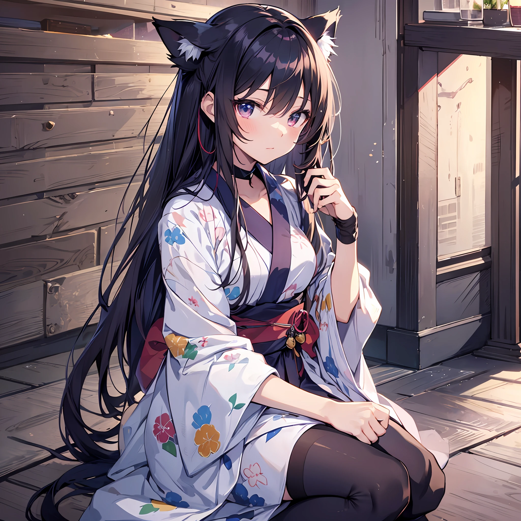 Best quality, 8K)) One woman anime girl with long hair and cat ears, Rin Tosaka, anime moe art style, anime style like Fate/stay night, anime girl with long hair, very cute anime girl face, nightcore, from the front line of girls, cute anime girl portrait, anime girl with cat ears, high quality anime art style, beautiful anime women gorgeous yukata
Waiting to start