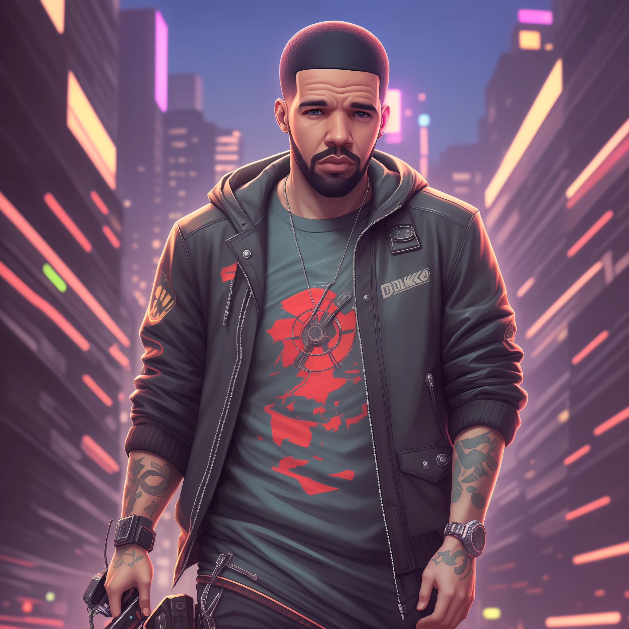 Realistic drake cyberpunk --auto