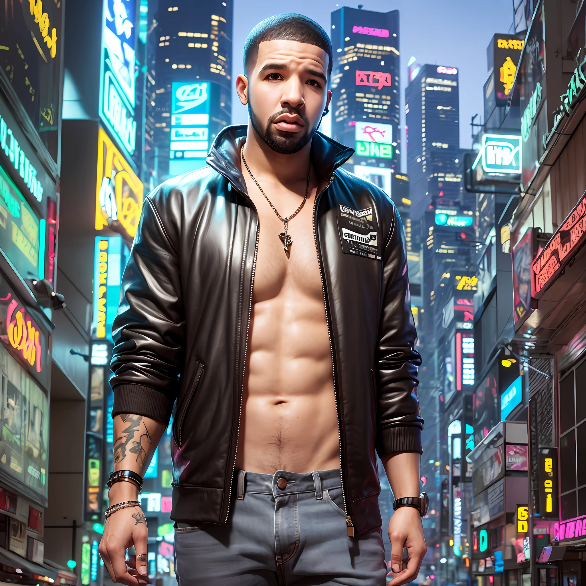 Realistic drake cyberpunk --auto
