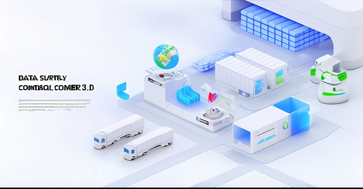 a close up of a computer with a bunch of boxes, prerendered isometric graphics, in realistic data center, in detailed data center, isometric illustration, isometric 3d render, 3d isometric, 3 d isometric, commercial illustration, isometric design, simple illustration, extreamly detailed data center, isometric 8k