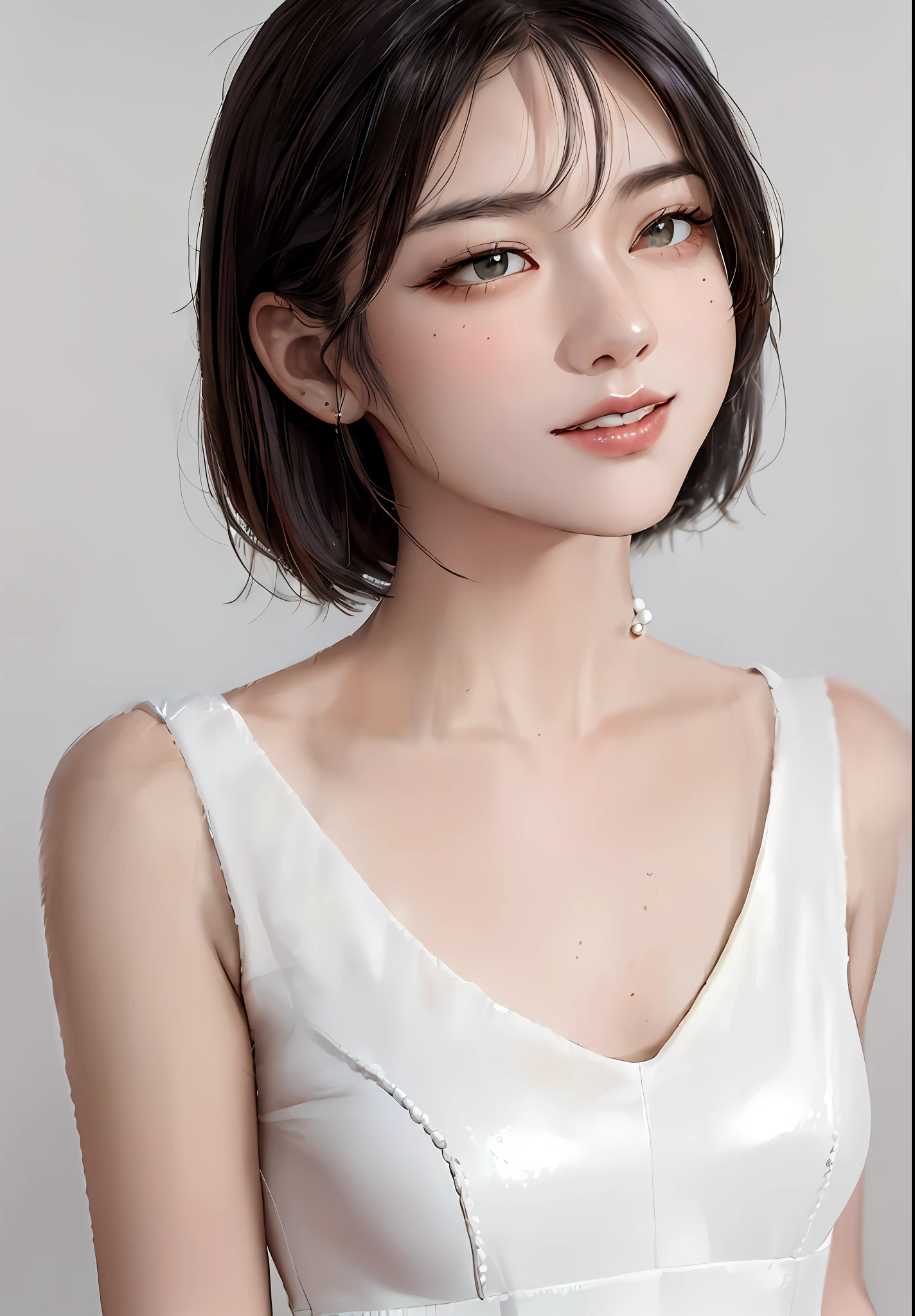 there is a necklace with a pearl on it on a table, pearl necklace, silver necklace, pearl choker, strings of pearls, symetrical japanese pearl, opulent pearl necklace, necklace, small necklace, pearls and chains, pearls, detailed zoom photo, middle close up shot, jewelry pearls, 8k!!, silver details, inspired by Evert Collier