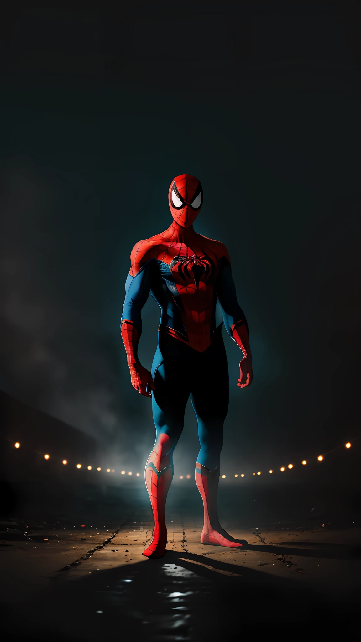 please change the background of the photo, make my photo handsome like spiderman