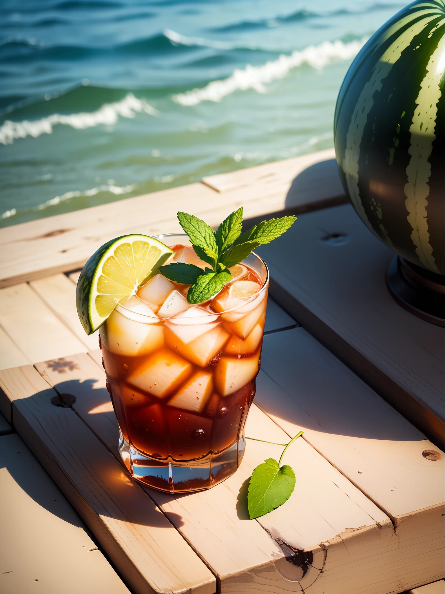 No characters, no sea, summer, drinks, soda, watermelons, flowers, plants, mint