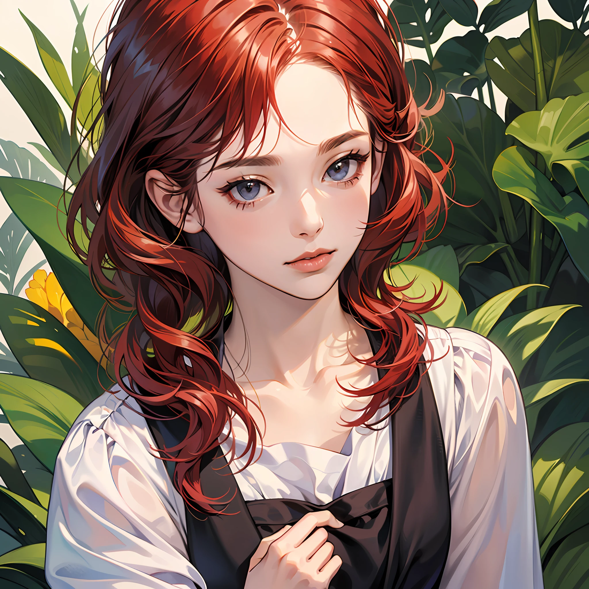 (Best Quality, Masterpiece: 1.1), (Realistic: 1.4), 1 Girl, Red Hair, Bob, Kana Arima of Guess Child, Big --auto