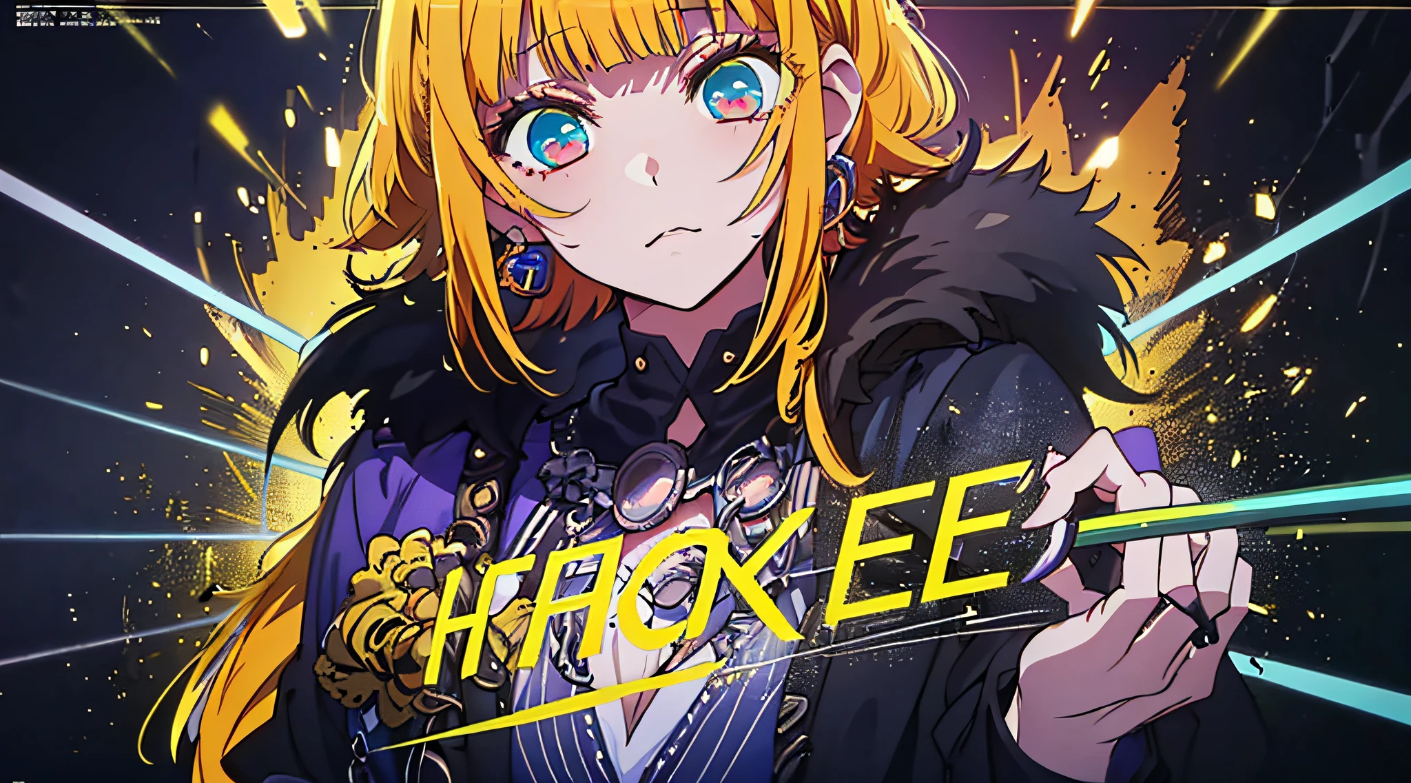 (((dramatic))), (((gritty))), (((intense)))) The movie poster features as the central character. She is shy in the center of the poster, wearing idol outfit, and a determined expression on her face. The background is dark and gritty, with a feeling of drunkenness. The text is bold and eye-catching, with catchy slogans that add to the overall drama and excitement. The color palette is dominated by dark colors, dotted with bright colors, giving the poster a dynamic and visual impact, tachi-e (magazine:1.3), (cover-style:1.3), fashionable, vibrant, outfit, posing, front, colorful, dynamic, background, element, confident, expressive, holding, statement, attachment, majestic, coiled, around, touch, scene, text, cover, bold, eye-catching, title, fashion, font, catchy, title, bigger, eye-catching, modern, trendy, focused, stylish, 1 girl