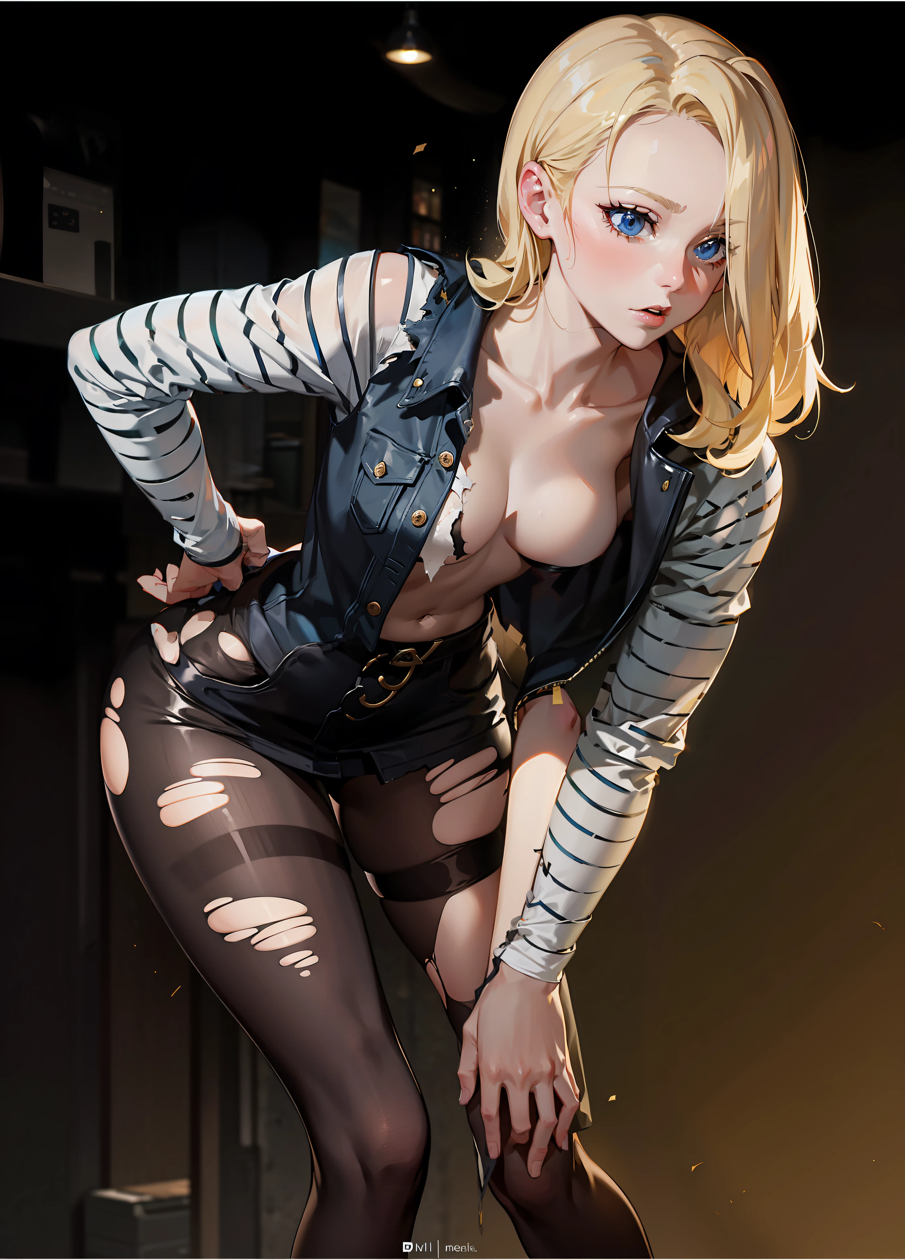 shredded stockings, shredded stockings, tattered stockings, torn stockings,