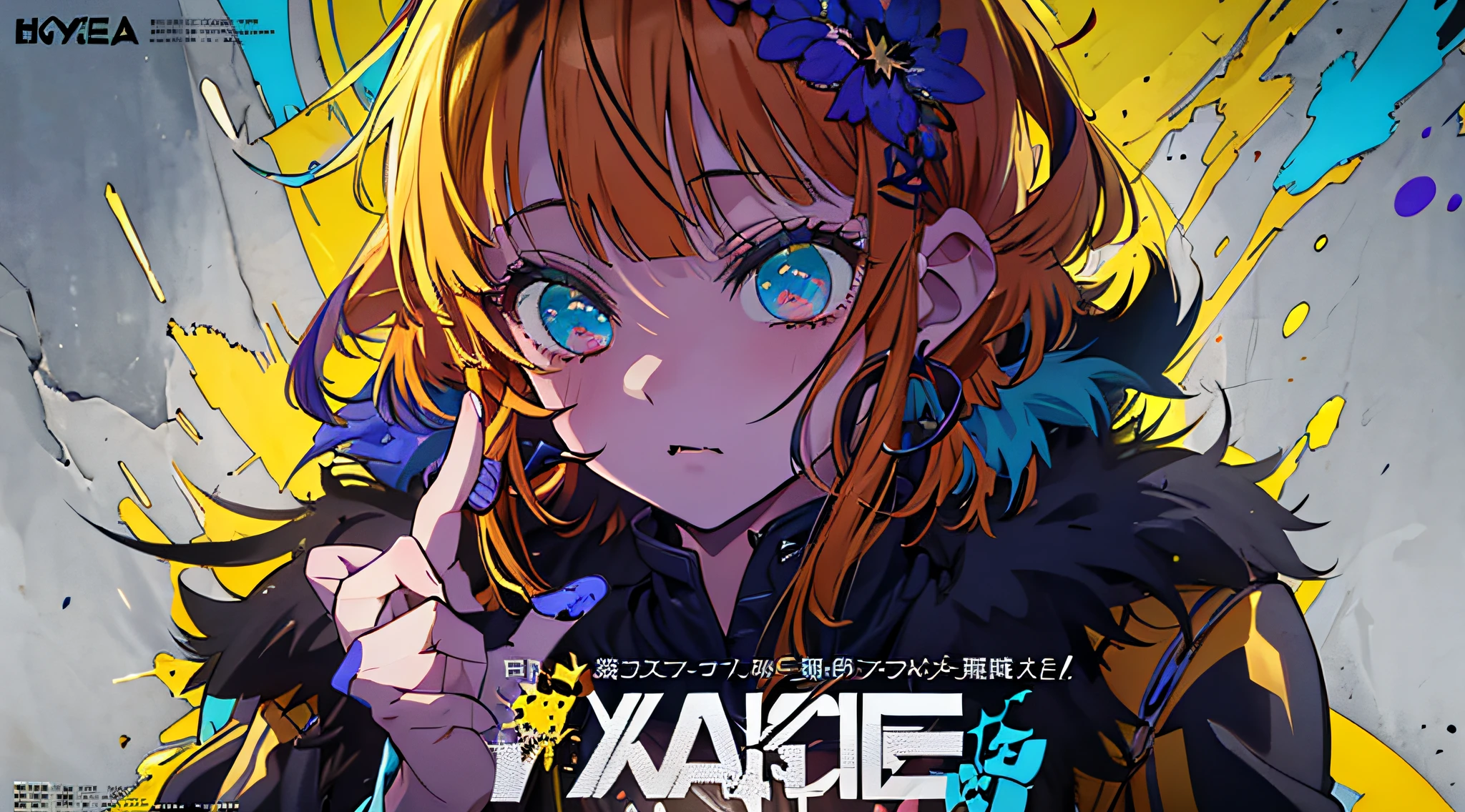 (((dramatic))), (((gritty))), (((intense)))) The movie poster features as the central character. She is shy in the center of the poster, wearing idol outfit, and a determined expression on her face. The background is dark and gritty, with a feeling of drunkenness. The text is bold and eye-catching, with catchy slogans that add to the overall drama and excitement. The color palette is dominated by dark colors, dotted with bright colors, giving the poster a dynamic and visual impact, tachi-e (magazine:1.3), (cover-style:1.3), fashionable, vibrant, outfit, posing, front, colorful, dynamic, background, element, confident, expressive, holding, statement, attachment, majestic, coiled, around, touch, scene, text, cover, bold, eye-catching, title, fashion, font, catchy, title, bigger, eye-catching, modern, trendy, focused, stylish, 1 girl