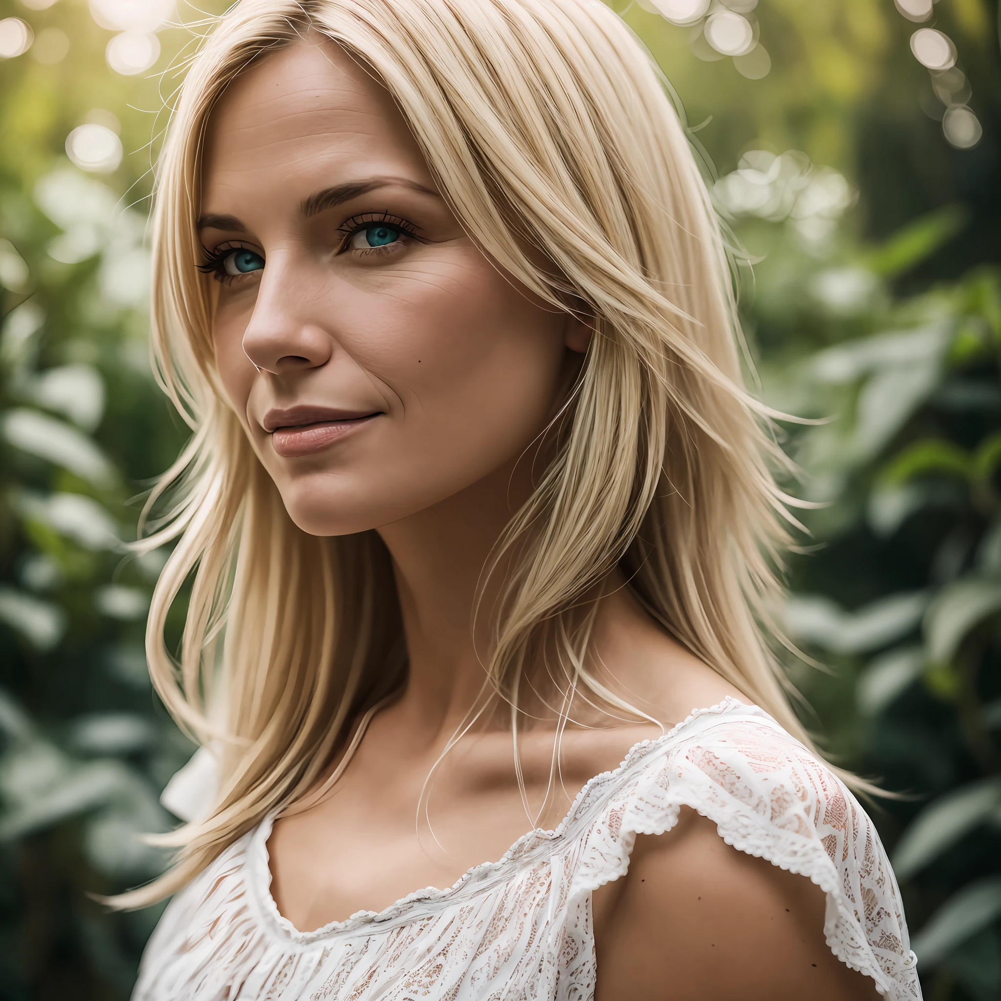 RAW photo, a portrait photo of a blonde (41 years old) in casual clothes, natural skin, 8k uhd, high quality, film grain, Fujifilm XT3, ph --auto