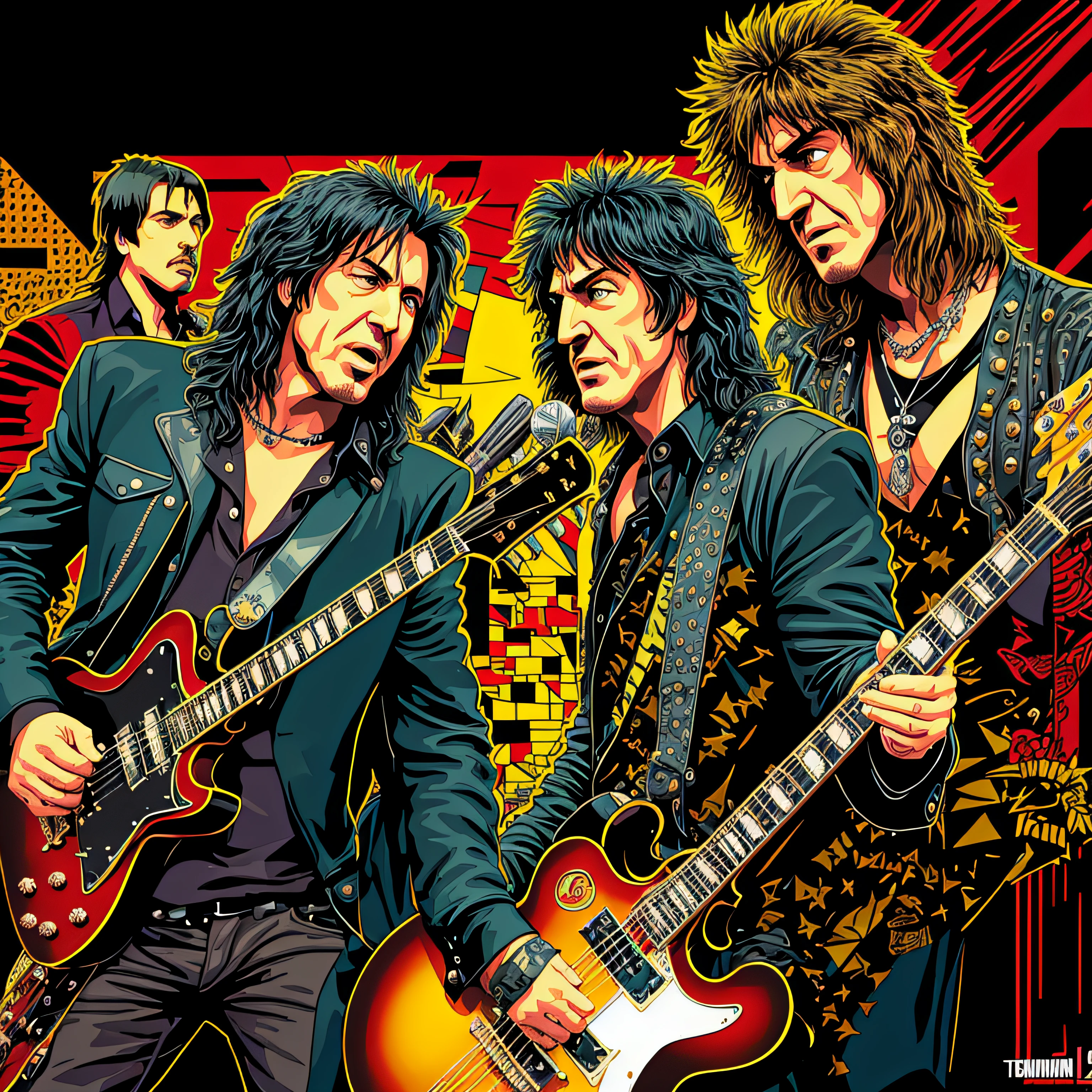 We're the rebels of the night, we're the restless souls,
With guitars as our weapons, we'll rock and roll,
Through the darkest nights, we'll light up the stage,
Our anthem will echo, in this rock 'n' roll age. --auto