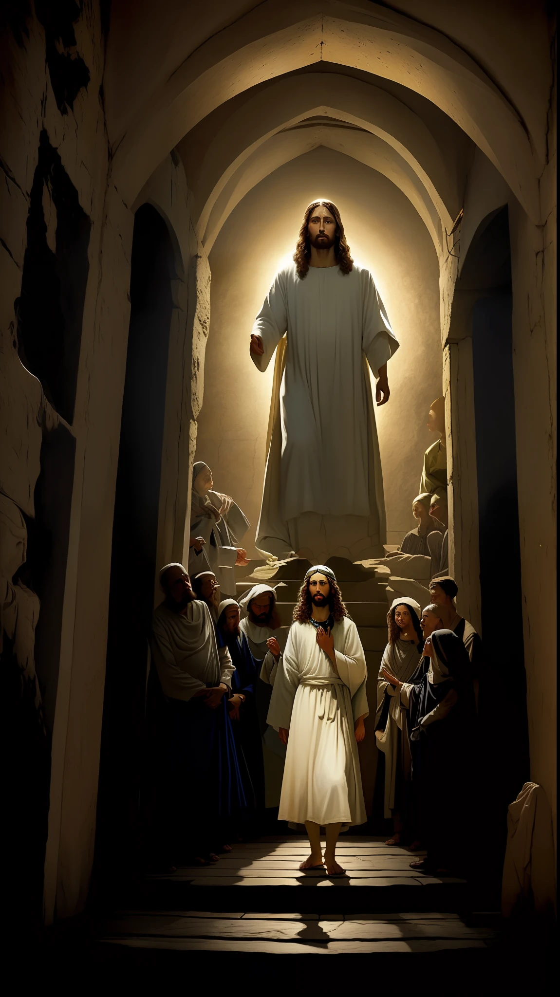 RECREATE THE PAINTING THE SACRAMENT of Jesus and the 12 apostles