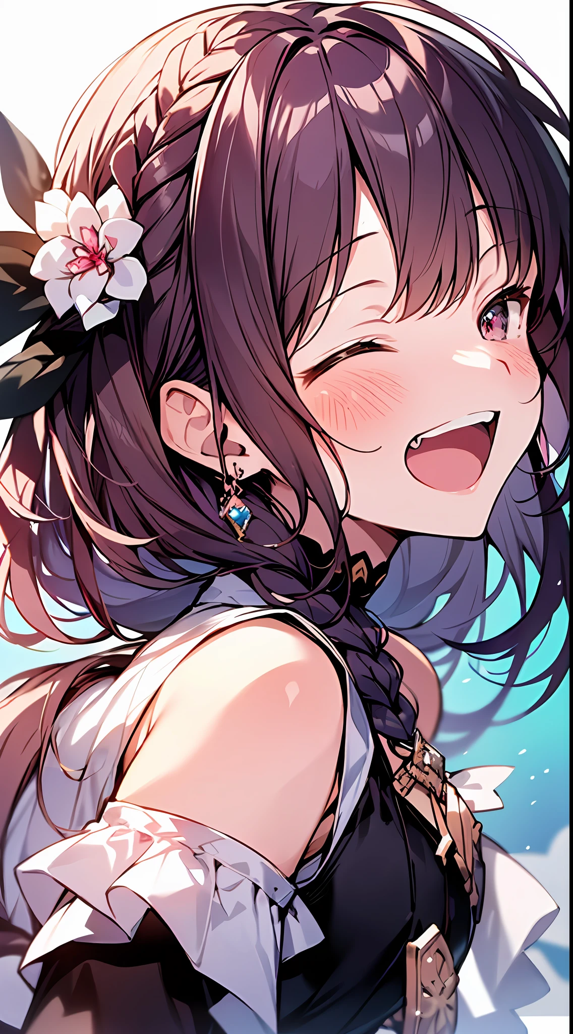 (incredibly absurdres absolutely resolution: 1.5), highest quality, masterpiece, ultra high resolution, 8k, (multiple girls), (gorgeous dresses with many gorgeous and colorful decorations) BREAK shoujo manga style, (loli), soft line drawing, digital enhancement, shojo manga touch, environmental change scenes, shojo manga core, ( Hair length to the shoulders))), (((short braid))), laughing with open mouth, closing eyes, ancient city of the West, angle from which the whole body is visible, entangle, beautiful and aesthetic: 1.5, High quality: 1.3