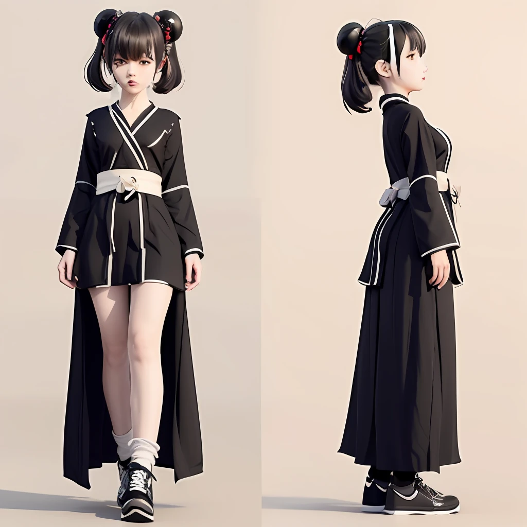 A very cute Japanese girl , 3 views center of front view + side view + back view ,  super detail of each 3 view ,   super detail of each object  ,  full product , 3D anime style ,  no out of frame , no cutting edge , full body ,  full view, 3 view , wearing Japanese traditional dress  ,  wearing Japanese traditional suit ,  Dress colour colour is remix black and white , Japanese traditional hair style , 3D render anime character art  , 8k ,

A very cute cyber punk Japanese girl , 3 views center of front view + side view + back view ,  super detail of each 3 view ,   super detail of each object  ,  full product , 3D cyber punk anime style ,  no out of frame , no cutting edge , full body ,  full view , 3 view , 3D render anime character art  , 8k , cyber punk style dress , dress colour is cyber punk style

3 views center of front view + side view + back view ,  super detail of each 3 view ,   super detail of each object  ,  full product ,  no out of frame , no cutting edge , full body ,  full view, 3 viewe ‌