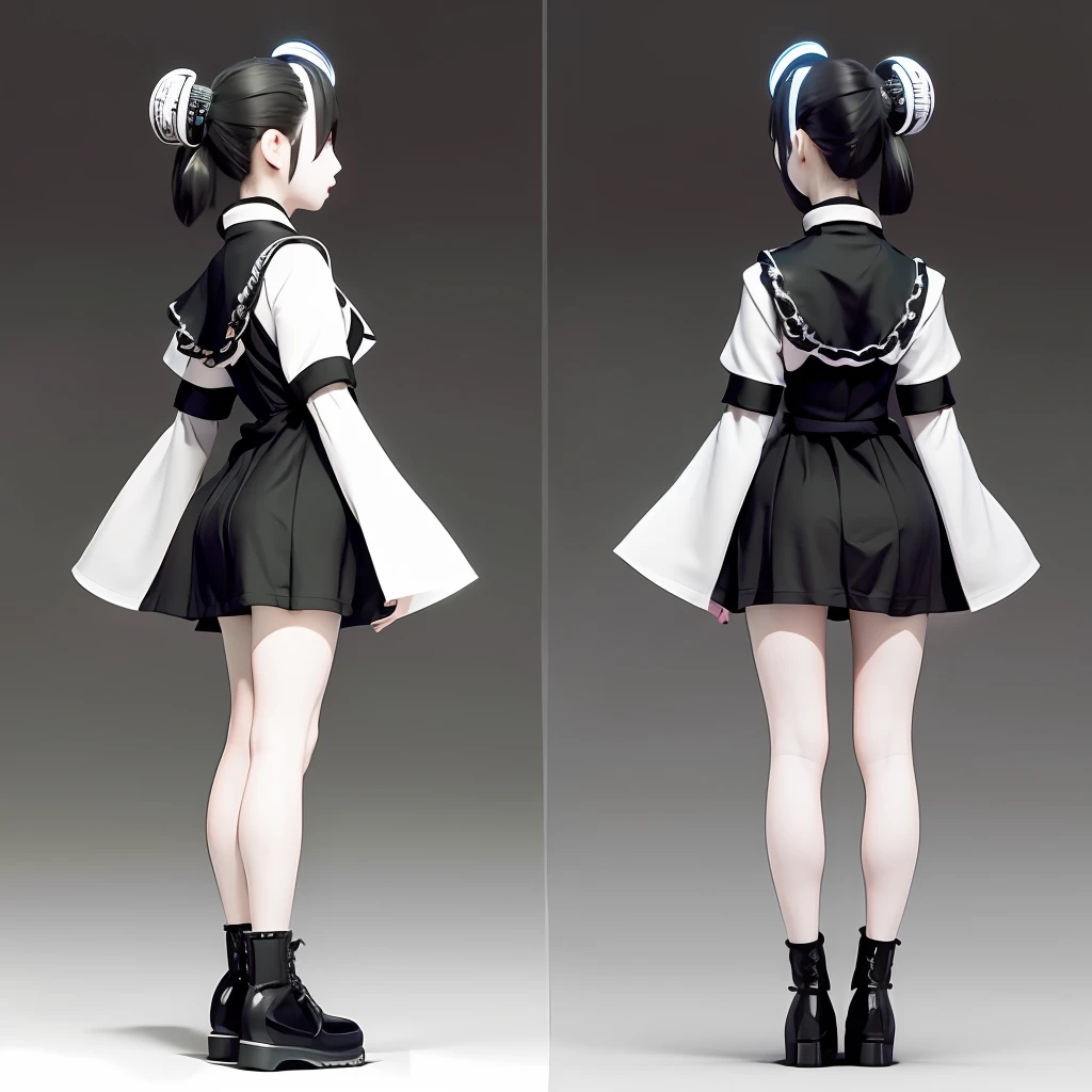 A very cute Japanese girl , 3 views center of front view + side view + back view , super detail of each 3 view , super detail of each object , full product , 3D anime style , no out of frame , no cutting edge , full body , full view, 3 view , wearing Japanese traditional dress , wearing Japanese traditional suit , Dress colour colour is remix black and white , Japanese traditional hair style , 3D render anime character art , 8k ,
A very cute cyber punk Japanese girl , 3 views center of front view + side view + back view , super detail of each 3 view , super detail of each object , full product , 3D cyber punk anime style , no out of frame , no cutting edge , full body , full view , 3 view , 3D render anime character art , 8k , cyber punk style dress , dress colour is cyber punk style
3 views center of front view + side view + back view , super detail of each 3 view , super detail of each object , full product , no out of frame , no cutting edge , full body , full view, 3 viewe 
