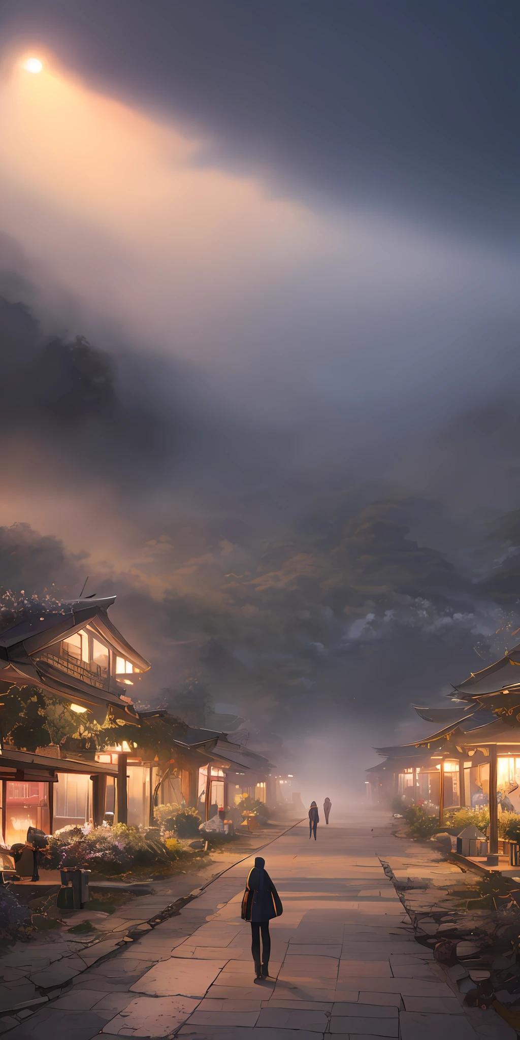 Digital illustration, detailed and intricate, of a village with tents, filled with exotic plants and animals, the mist covering and foggy effect. In the style of Yoshitaka Amano and Hayao Miyazaki, masterpiece, proportional, detailed, trending on artstation, beautiful lighting, realistic, intricate, award winning, 4k, highest quality
Award-winning, 4K digital painting in the style of Yoshitaka Amano. Detailed and intricate depiction of a zombie apocalypse, masterfully capturing the chaos and drama of the scene. Beautiful lighting and cinematic composition make this piece a true masterpiece, trending on artstation