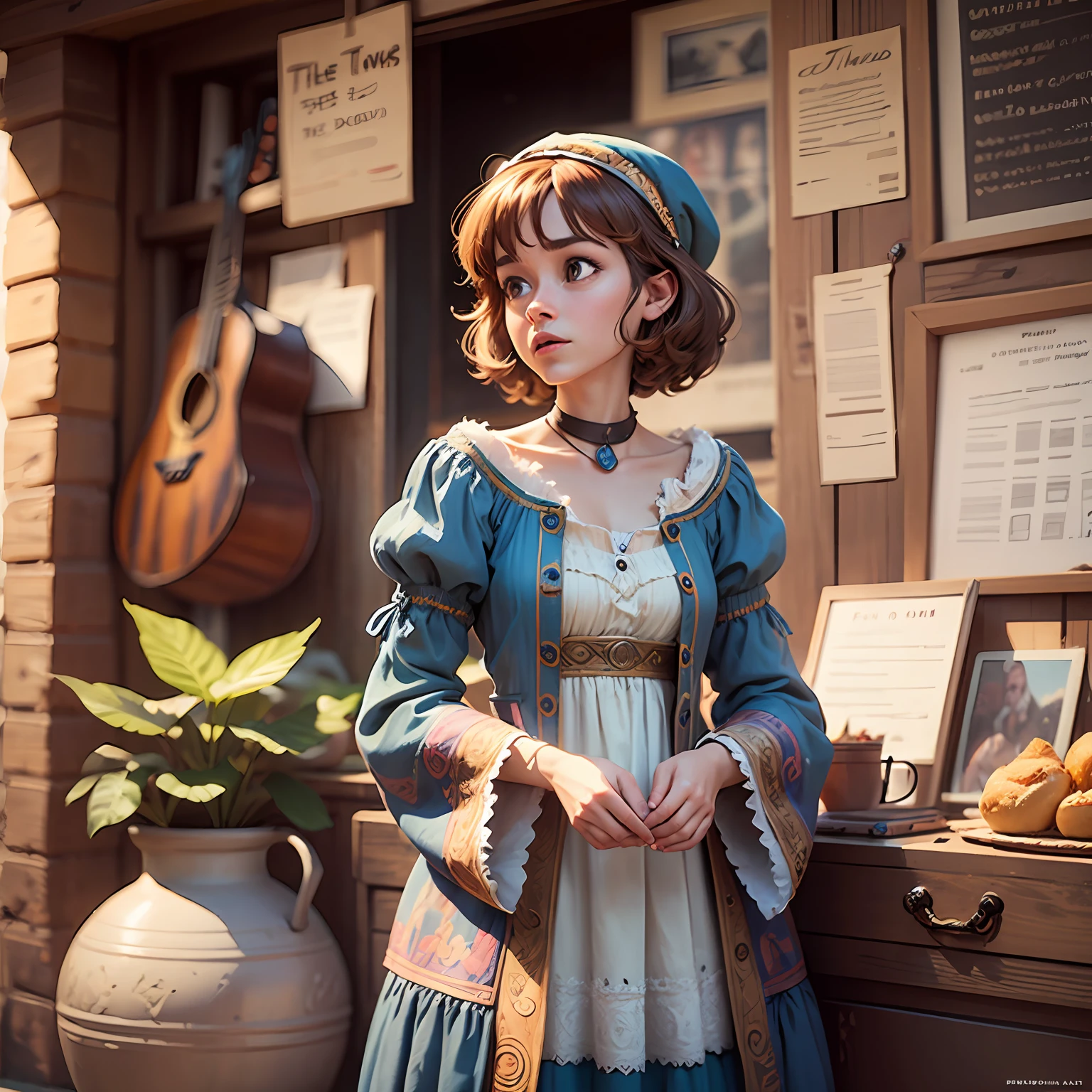 Pixar's The Troubadour, pixar, disney, 3d animation, high definition, bright colors, high definition, ultra intricate --auto --s2
