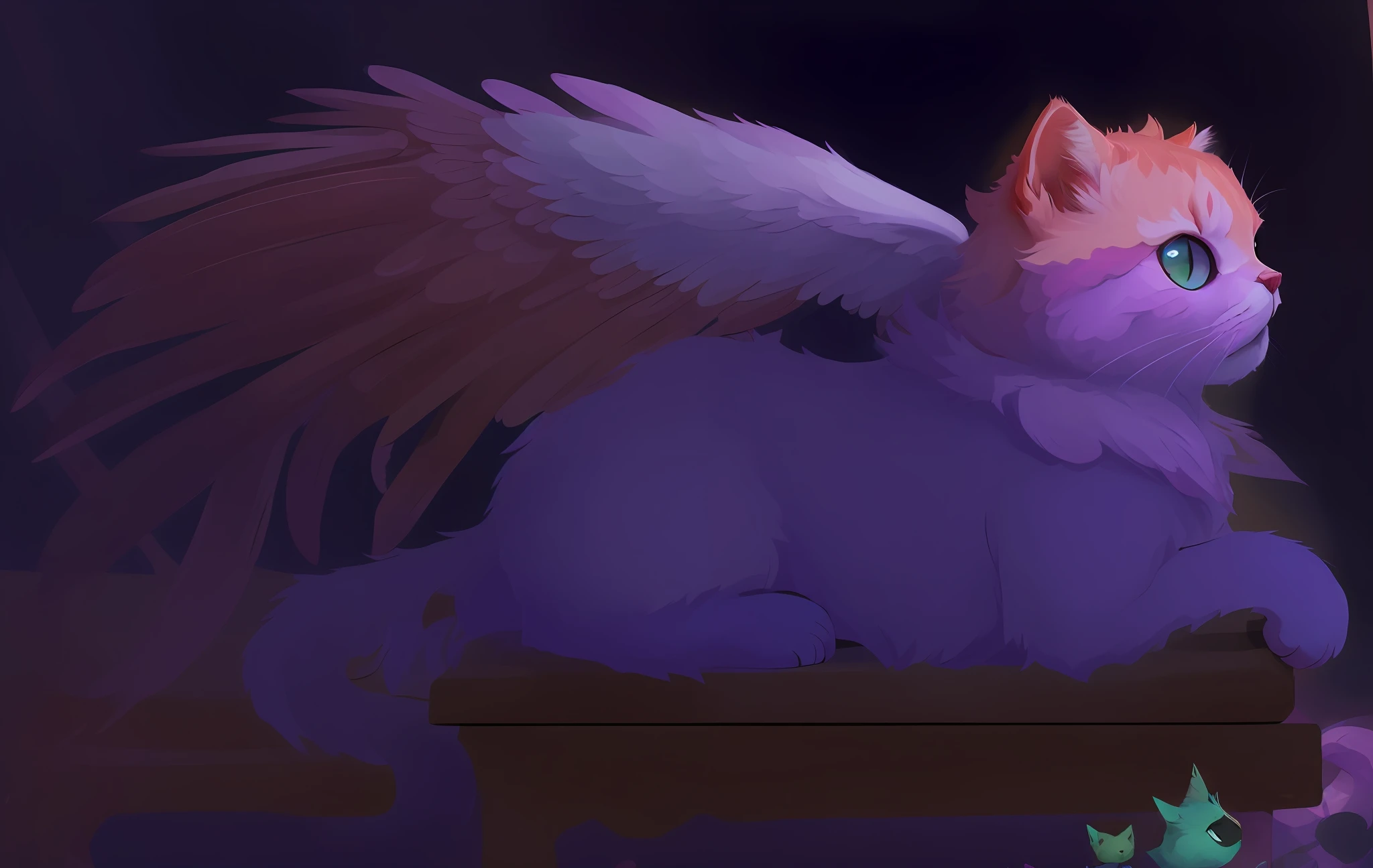 Cats with wings, very very beautiful furry art, low detailed. Digital painting, furry fantasy art, loish and wlop, detailed digital painting, adorable digital painting, ahri, high detail digital painting, soft digital painting, wlop and sakimichan, furry art!!!, stylized painting, pov furry art