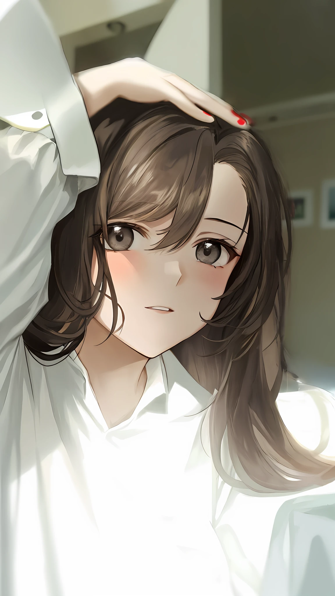 Girl with black eyes
