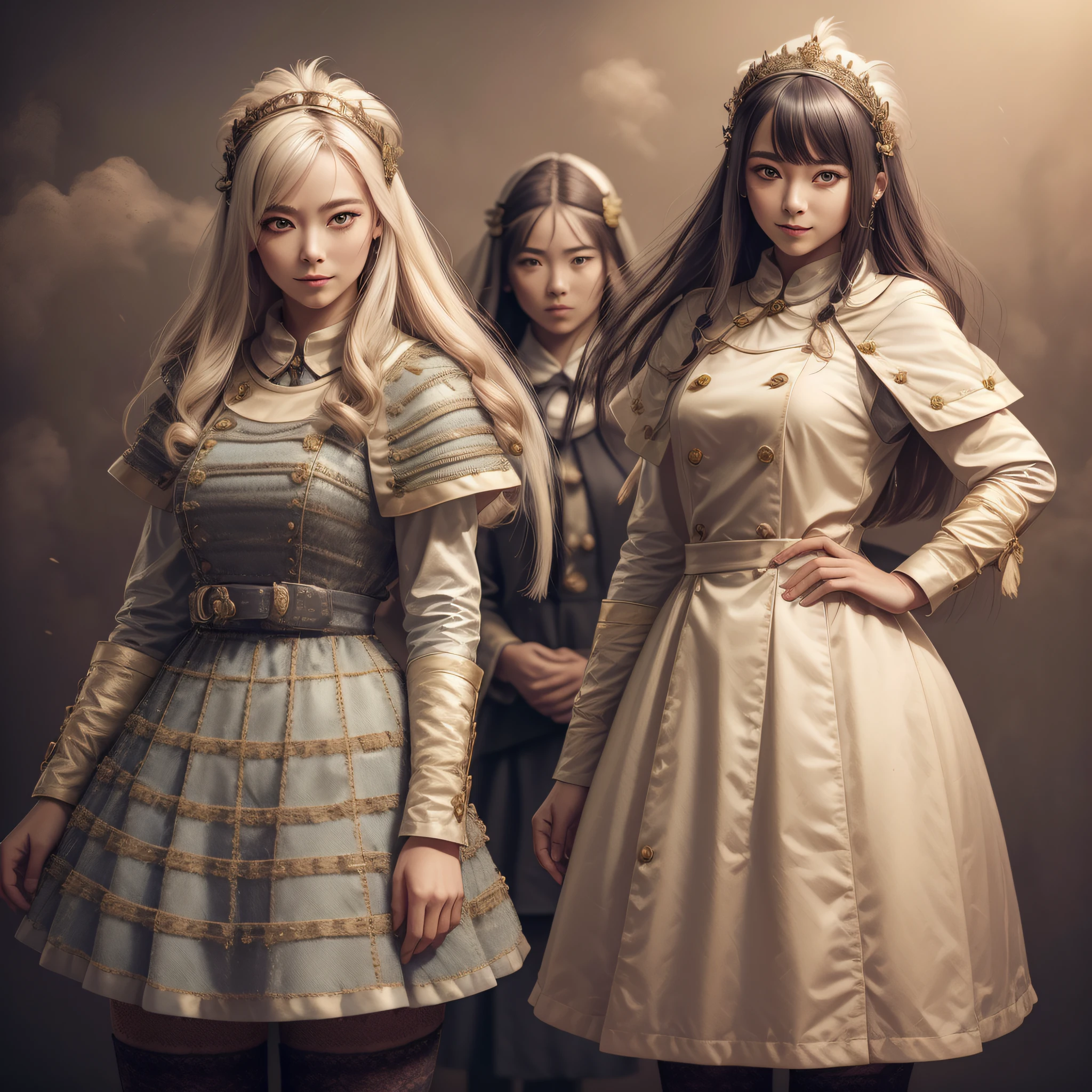 1girl,beautiful vintage color, instagram (photorealistic, high resolution:1.4), ((puffy eyes)), looking at viewer, , full body (8k, RAW photo, best quality, masterpiece:1.2), (realistic, photo-realistic:1.37),(sharp focus:1.2), professional lighting, photon mapping, radiosity, physically-based rendering, (pale skin:1.2),(small breasts:1.2), looking at viewer, (middle hair:1.5), portrait, purple eyes, (sliver hair:1.1),bangs, (simple background:1.4), solo, upper body, realistic,(masterpiece:1.4),(best quality:1.4),(shiny skin),fashi-girl,makeup,smile(skinny,closed mouth,shy :1.3) ,(standing,black Stewardess uniform,Necromancer:1.1),medium bust,sexy pose , --auto