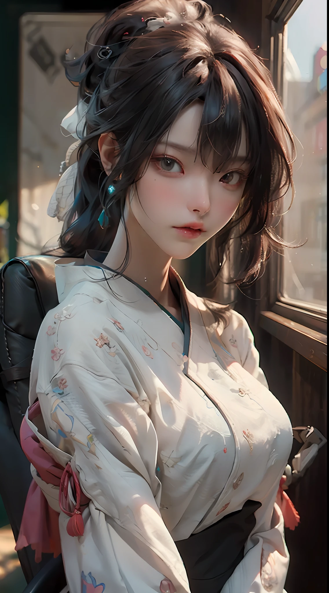 ((Best Quality)), ((Masterpiece)), (Detail: 1.4), 3D, A Beautiful Korean Female Image, HDR (High Dynamic Range), Ray Tracing, NVIDIA RTX, Super-Resolution, Unreal 5, Subsurface Scattering, PBR Texture, Post-Processing, Anisotropic Filtering, Depth of Field, Maximum Sharpness and Clarity, Multi-layer Texture, Albedo and Highlight Mapping, Surface Shading, Accurate Simulation of Light-Material Interactions, Perfect Proportions, Octane Render, Bicolor Light, Large Aperture, Low ISO, White Balance, Rule of Thirds, 8K RAW,