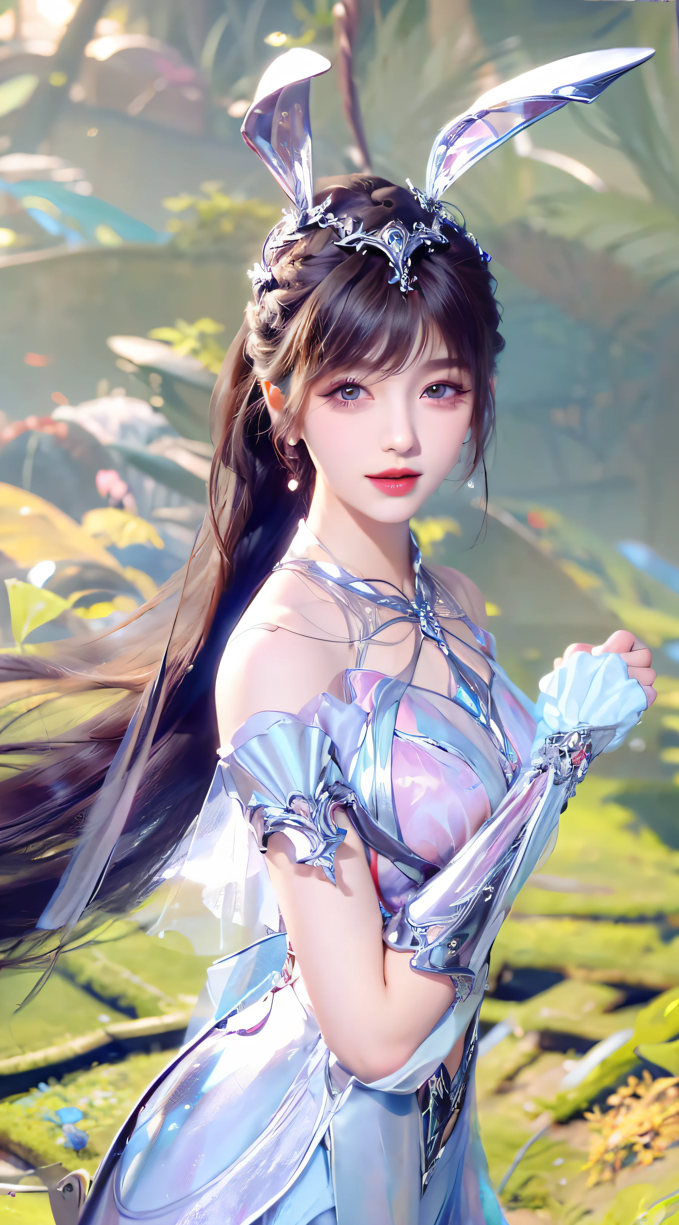 ((Best quality, 8k, Masterpiece :1.3)), 1girl, smiling, full body, slim face, Pretty woman, (Dark brown hair), full length dress :1.1, Ultra-detailed face, Detailed eyes, Double eyelid, blur background, slim face, city, outside, street,