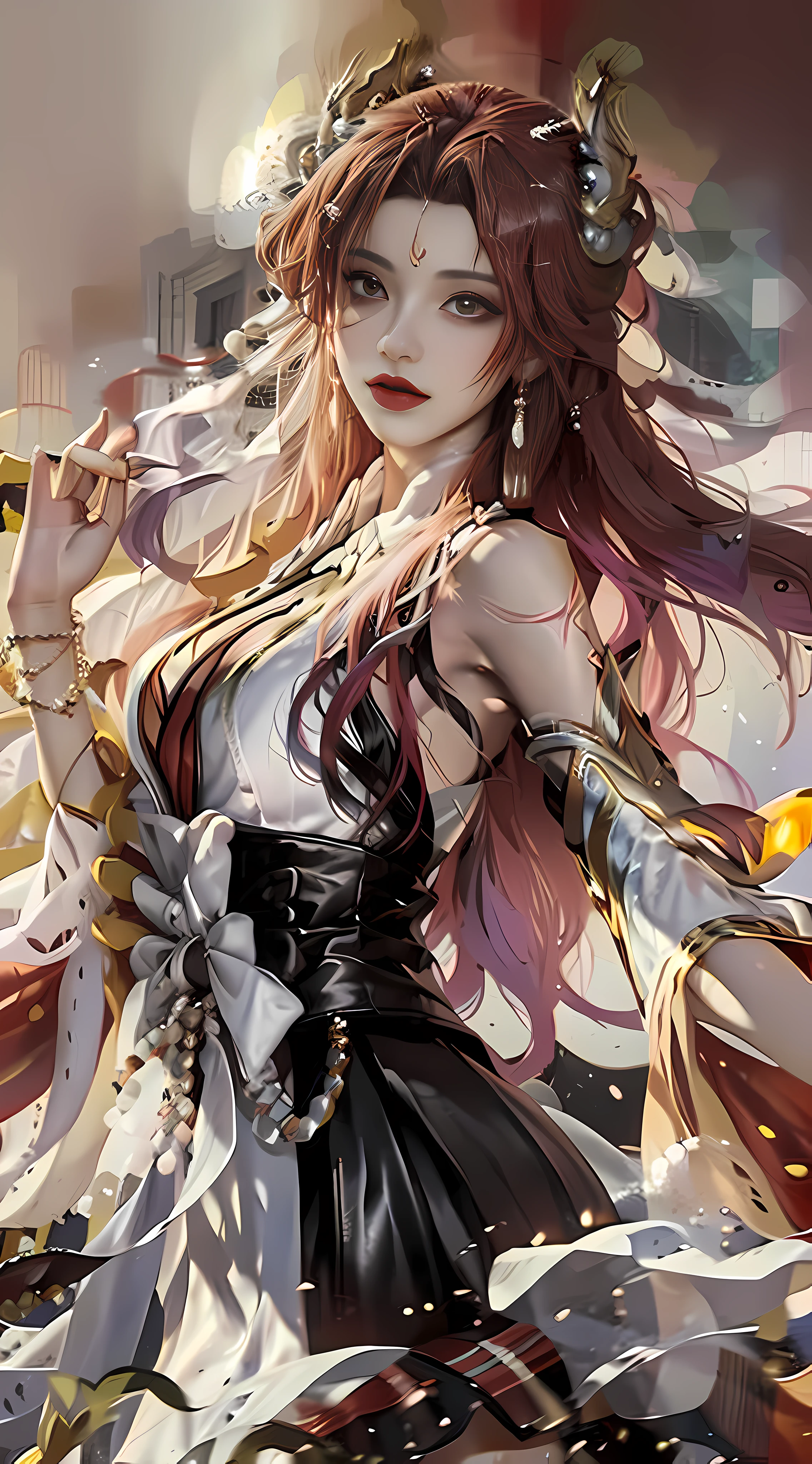 In Glory of Kings, Sable Cicada is a beautiful and enchanting character, her physical features are as follows:
Long hair: Sable cicadas' hair is usually long black or dark red hair that falls down the shoulders, sometimes combed into different hairstyles, often with double ponytails tied up at the sides or scattered over the shoulders.
Eyes: She has large, bright eyes, usually in a flexible semi-curved shape, with deep black or brown eyes.
Eyebrows: Sable cicadas' eyebrows are slender and elegant, and may be painted with some detailed eyebrow makeup to make the entire face more three-dimensional and delicate.
Face: Her face shape is usually slender and soft oval, with fair and smooth skin and delicate makeup. Her facial features are well-distributed, her forehead is broad, her nose is straight, and her lips are plump.
Clothing: Sable cicadas like to wear fancy costumes, often choosing clothes inspired by ancient Chinese court costumes. Common clothing features include robes, belts, and intricately detailed embroidery. In terms of color, she often wears red, purple or gold clothing to show her dignity and enchantment.
Accessories: Sable usually wears some gorgeous accessories to add to her style, such as headdresses, earrings, necklaces, and bracelets. These jewelry are usually made of metal and set with gemstones or pearls to make her shine.
Overall, the physical features of the mink cicada show her magnificence and mystery, through the meticulous depiction of these features