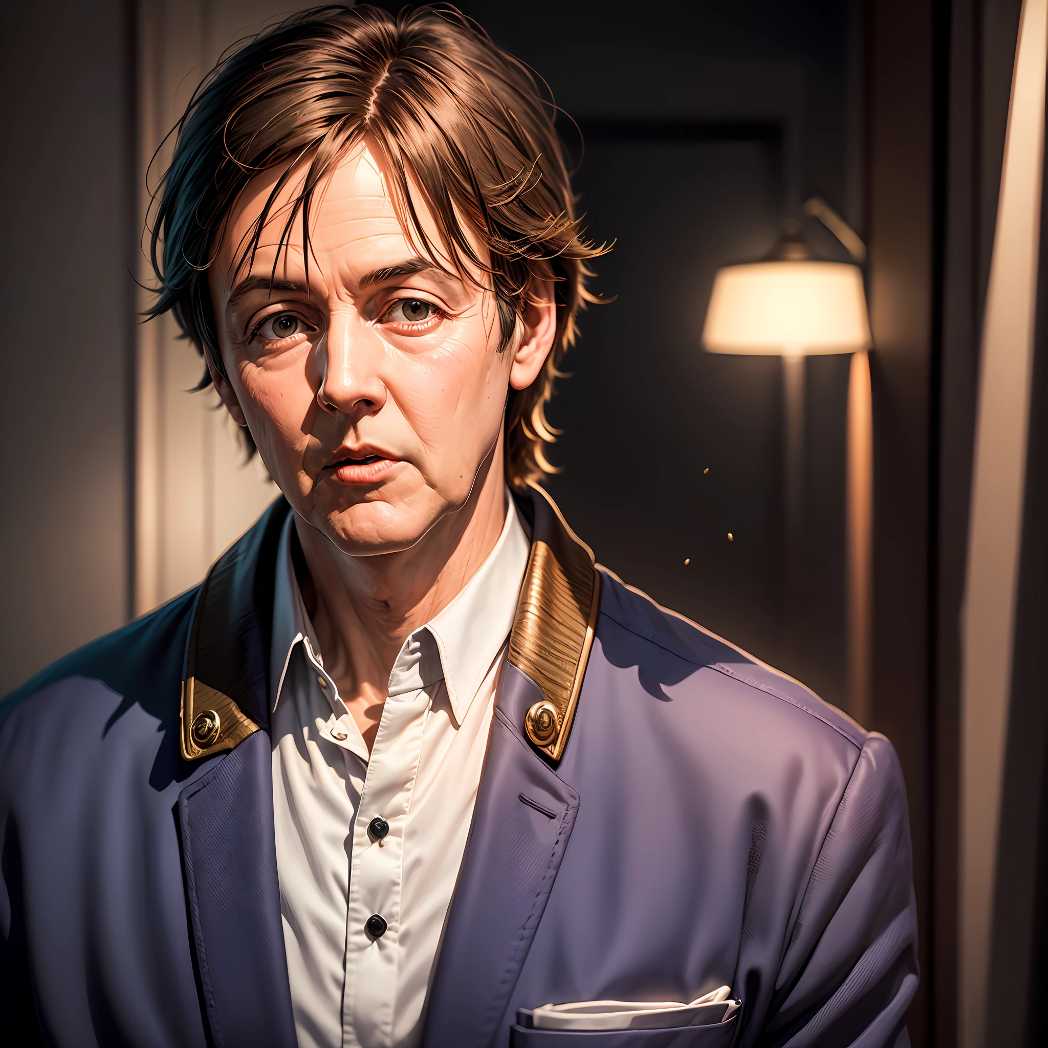 Paul McCartney Portrait High Fidelity Real Lighting Detailed Picture --auto