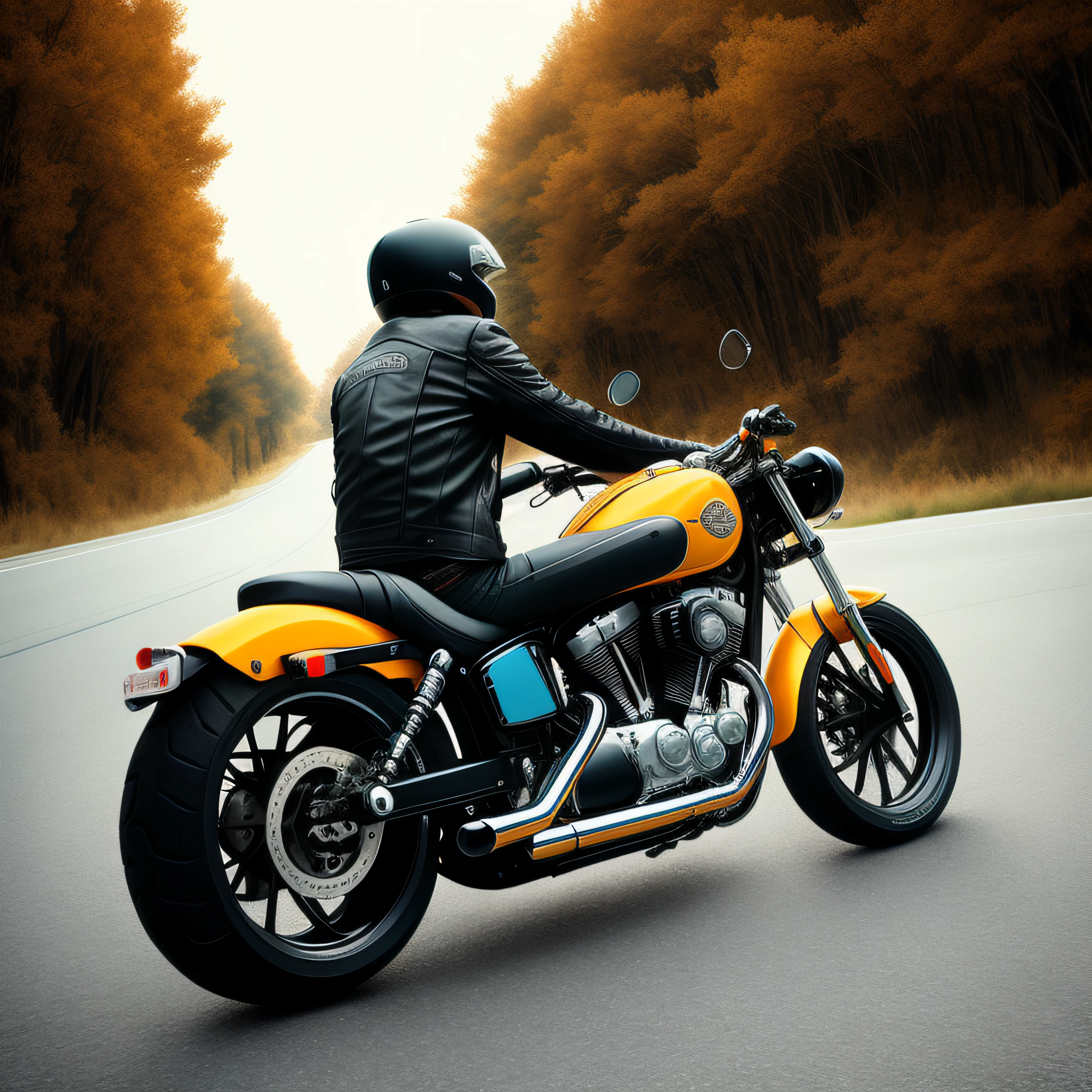 I'm a biker on the road, born to ride alone
With the rhythm of the engine, I'll find my way back home
Guitar riffs screaming, drums pounding like a beast
In this rock 'n' roll anthem, the biker finds his peace