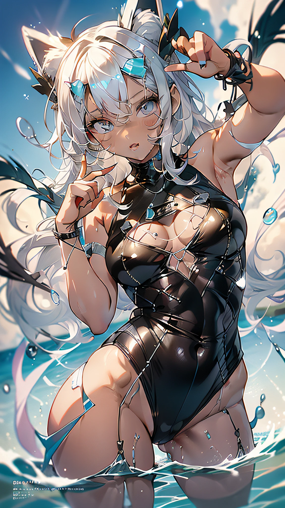 (((obra maestra))), 1chica, Hatsune Miku, vocaliid, Super detailed, cara hiperrealista, (flirtatious expression), (leotardo rosa), guantes azules, s, ((super cute face)), ((cara angelical)), ((Incredibly beautiful eyes)), (ojos luminosos), (cuerpo completo), (cabello luminoso), Super sexy r, (manos delicadas y perfectas), (Perfect anatomy), Super delicate and sexy bodPose sexy, ((ulzg)), (Super thin face), Delicate features, ultra detalladas, mejor calidad, Cinematic lighting, belleza cautivadora, mirada sexy, fondo boo de estrellas