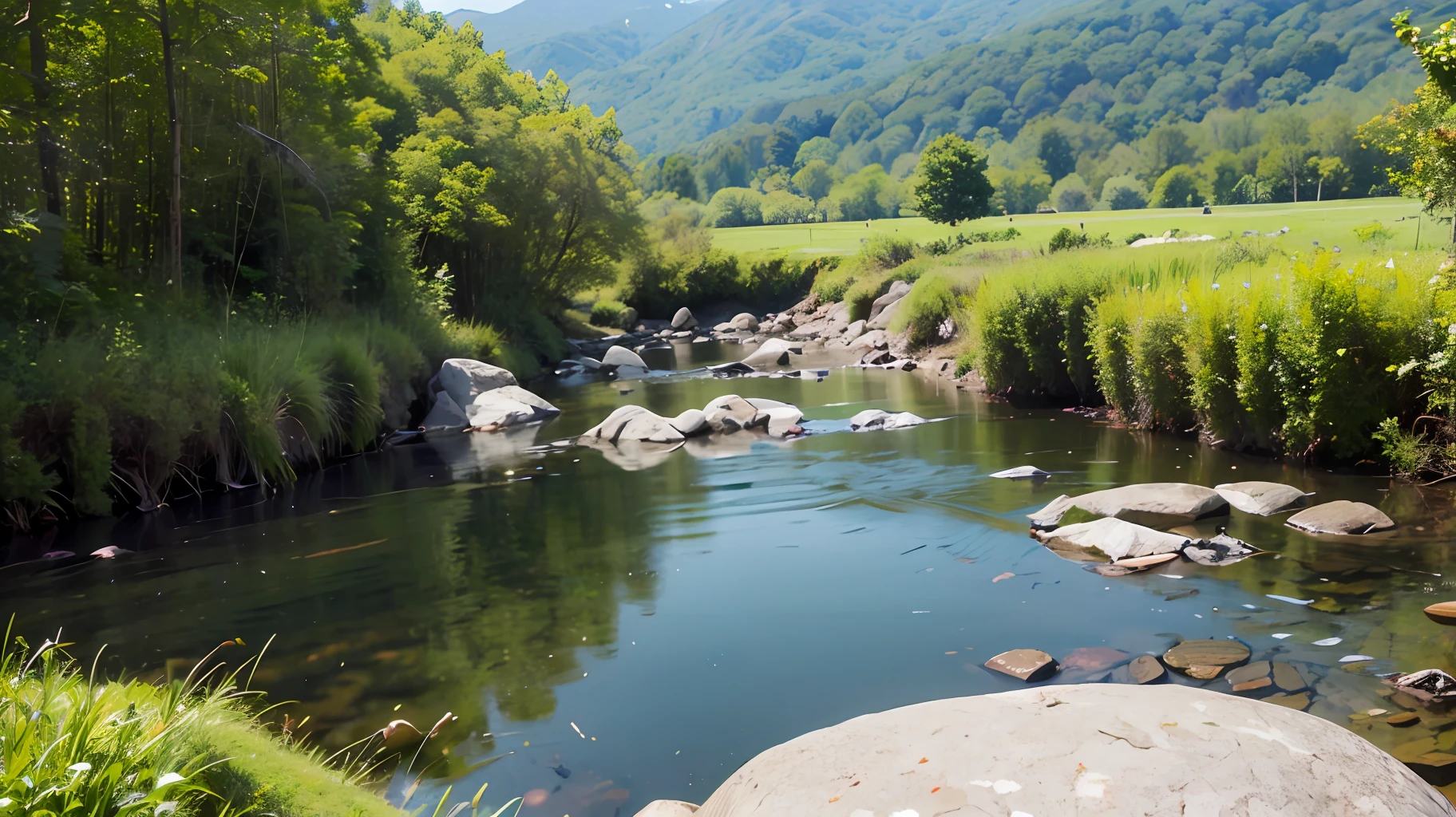 "Beautiful and serene natural scenery"