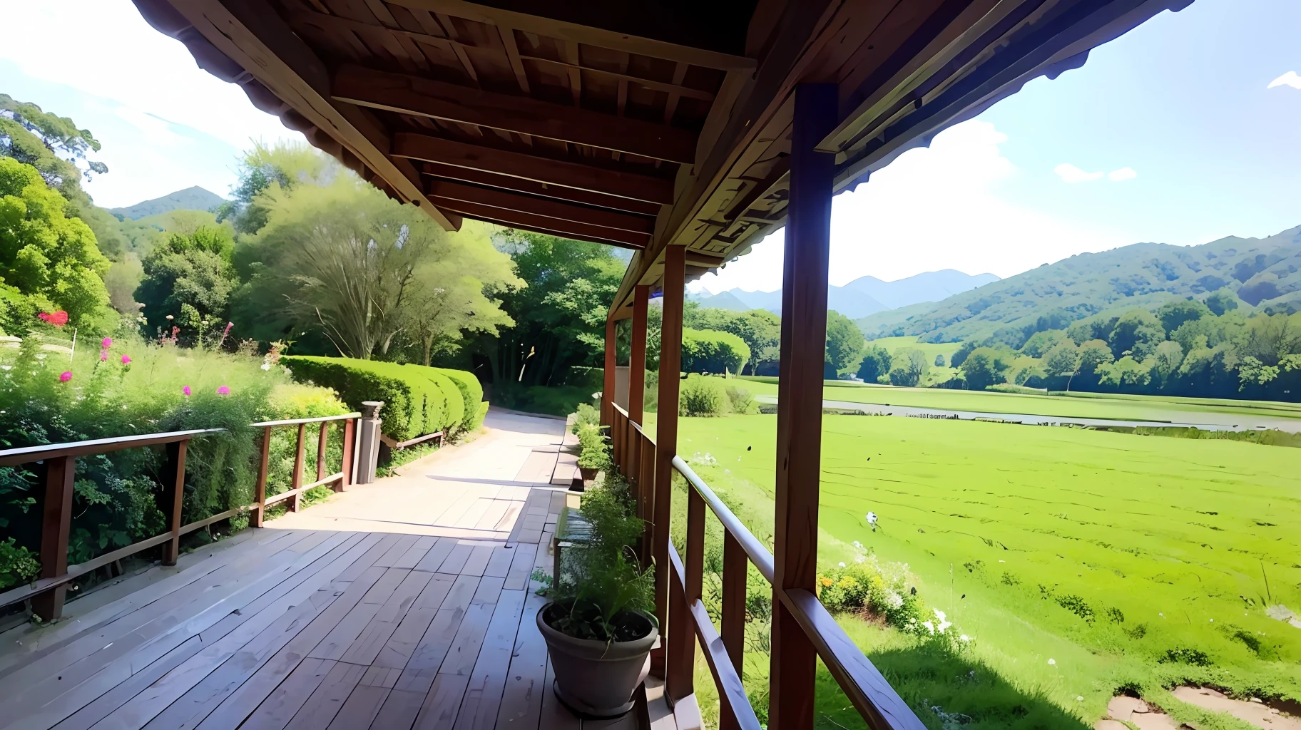 "Beautiful and serene natural scenery"