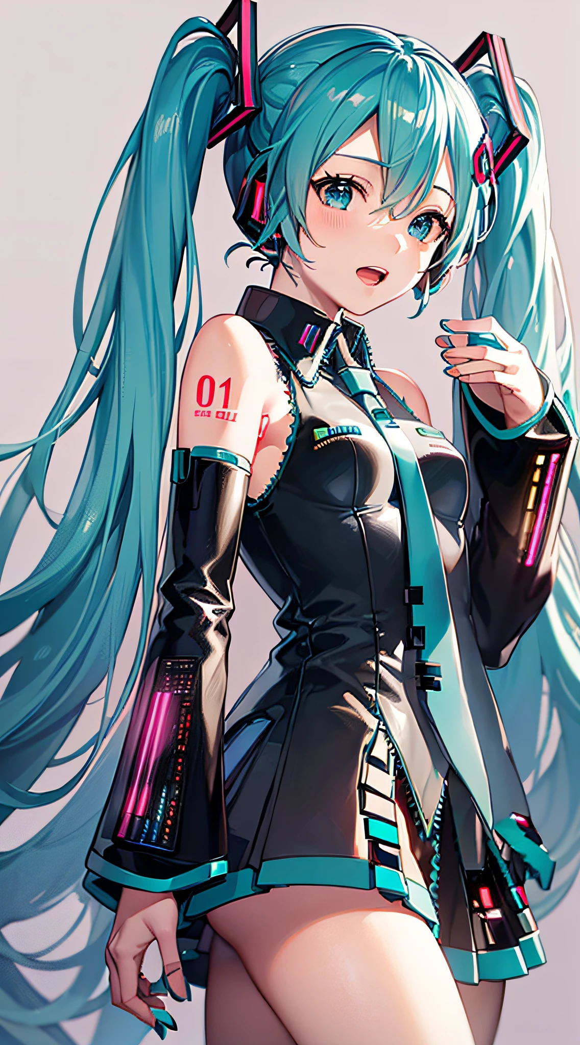 (((Obra maestra, hatsune miku, vocaloid, Super detailed