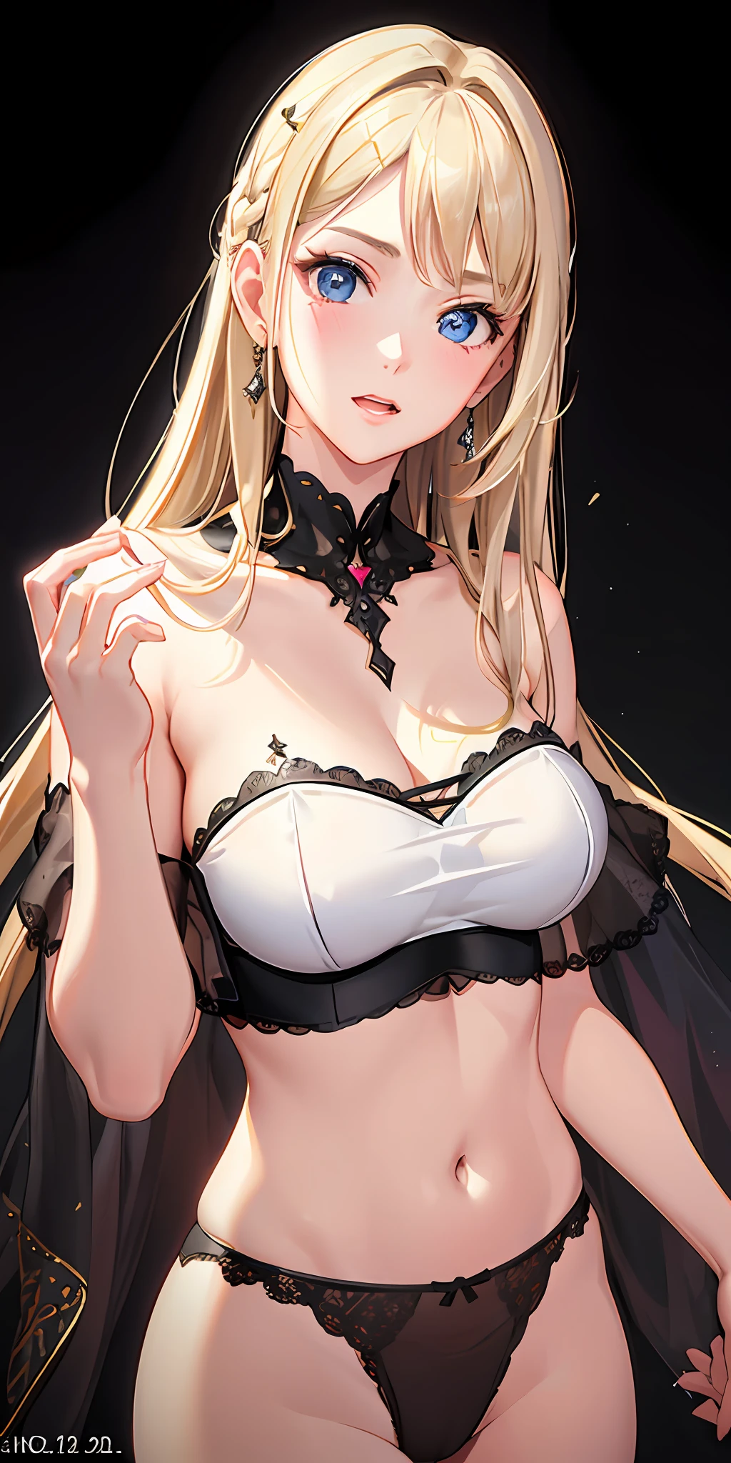 1girl, after_sex, after_, , bangs, bare_shoulders, bed, bed_sheet, black_dress, blush, breasts, breasts_apart, cum, cum_in_pussy, cum_on_body, cum_on_breasts, cum_on_clothes, cum_on_stomach, cum_pool, cumdrip, cushion, detached_collar, dress, eyebrows_visible_through_hair, female_pubic_hair, frilled_legwear, frilled_pillow, frills, hands_up, head_on_pillow, heart_pillow, holding_pillow, long_hair, long_sleeves, looking_at_viewer, lying, maid, medium_breasts, , off_shoulder, on_back, on_bed, open_mouth, overflow, pillow, pillow_grab, pubic_hair, , solo, spread_legs, thighhighs, white_legwear