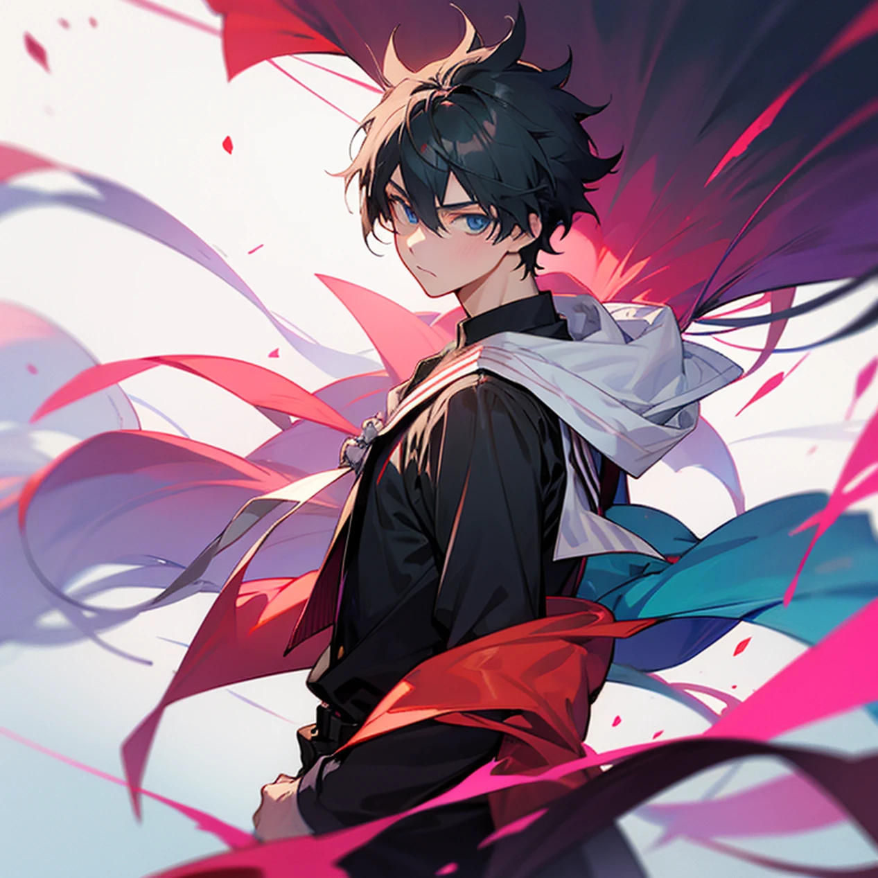 Male, daily wear, school style, anime