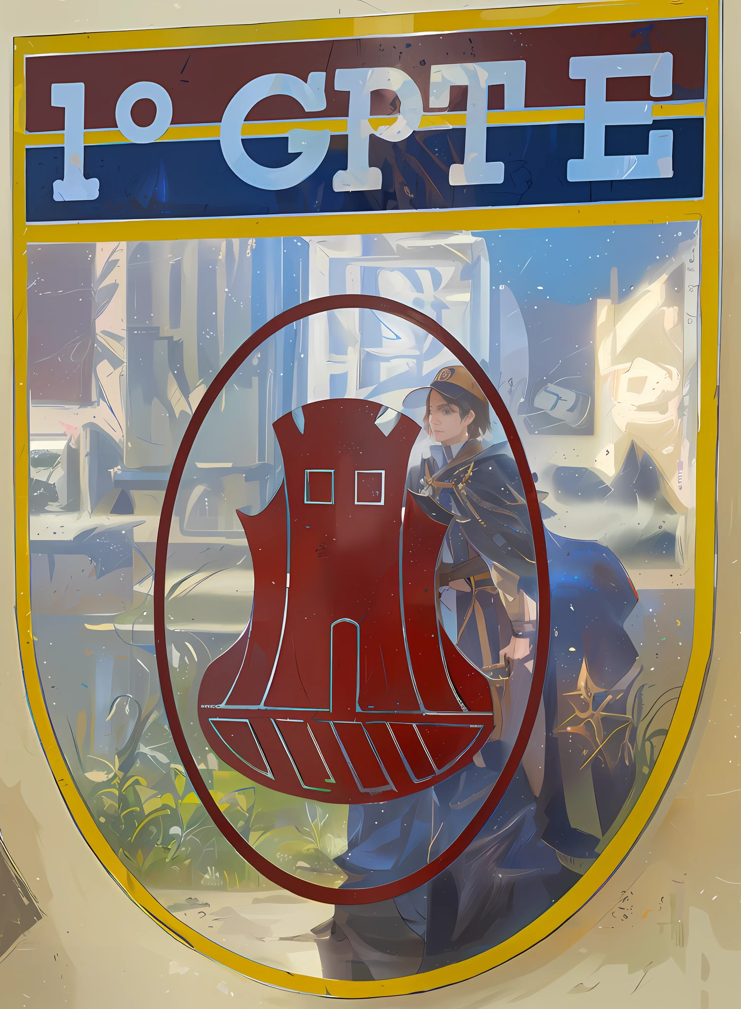 arafed sign on a wall with a man taking a picture, holding a tower shield, reflected in giant mirror, portait photo, pog, holding up a large shield, city reflection, by Rodolfo Amoedo, by Joze Ciuha, city of armenia quindio, by Pedro Pedraja, reflection of phone in visor