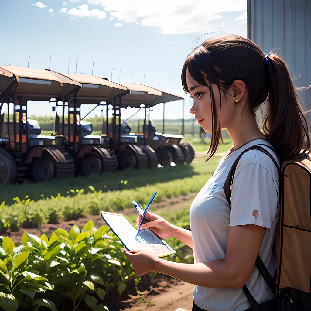 University students, working people, and researchers discuss and learn about agriculture. --auto
