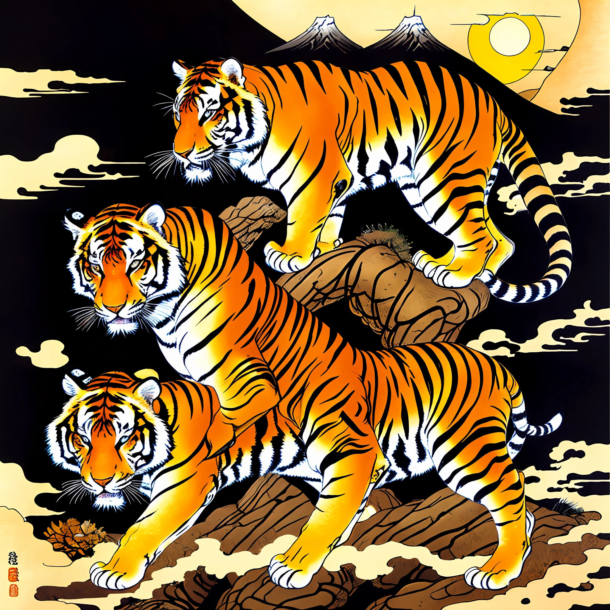japaneese style、Shōryū、tiger --auto