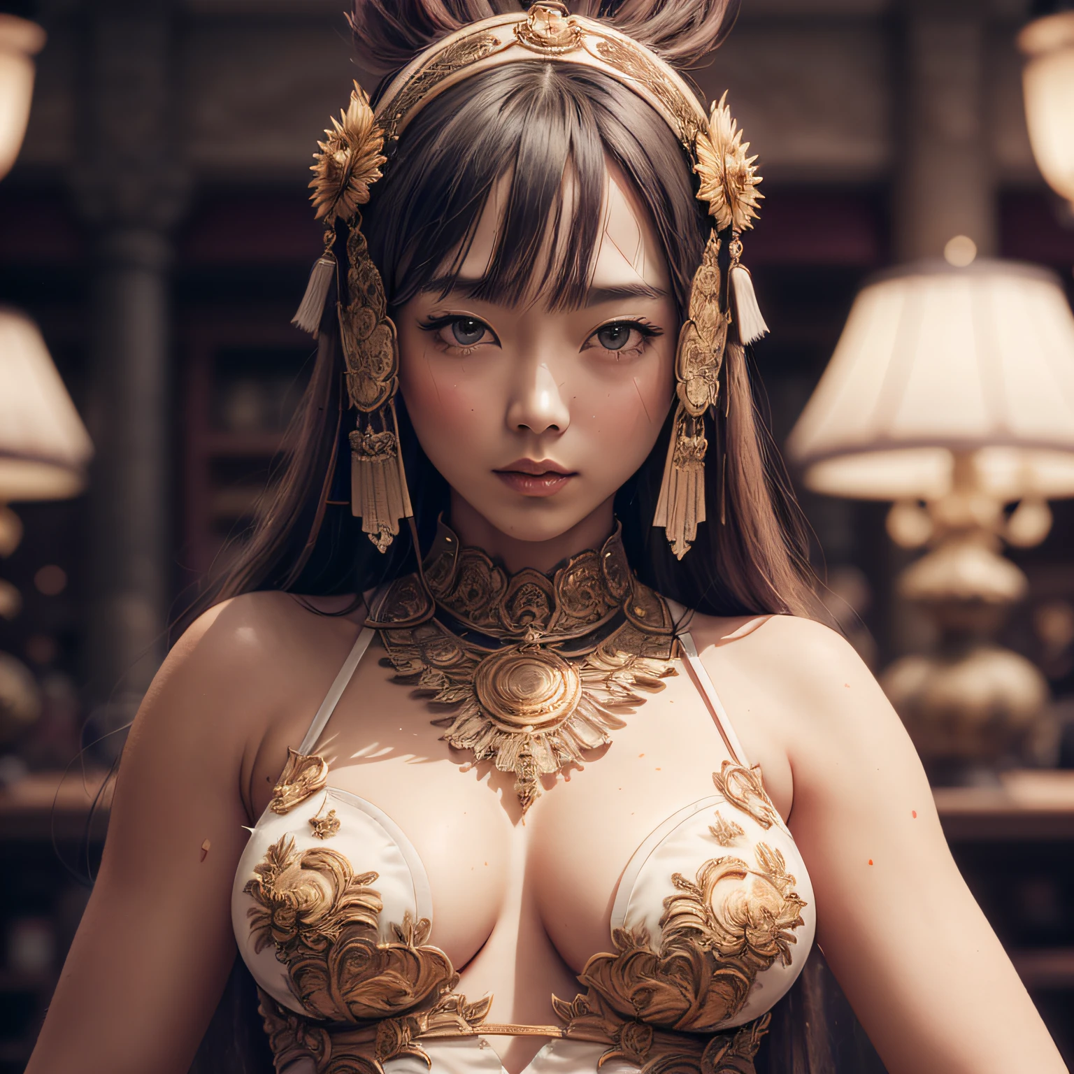 hiqcgbody, high detail RAW color photo, toned physique, (elegant, beautiful face), (skin detail), (oil: 0.6), (Tesla coil: 0.4), soft light, (side light: 0.8), shadow projection, deep focus, shot with Leica 10772 MP, 85mm macro lens, F/8 aperture, film still image, model (office ol, sexy), (extremely detailed face) (very detailed and expressive eyes), (((small_breasts, delicate large, exposed breasts, exhibitionism))), revealing clothes, --auto