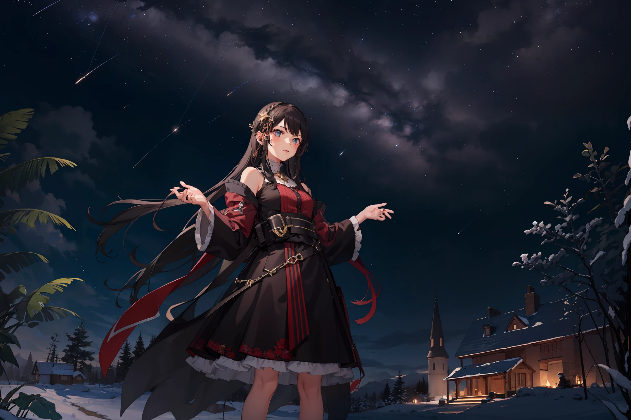 Girl under the stars