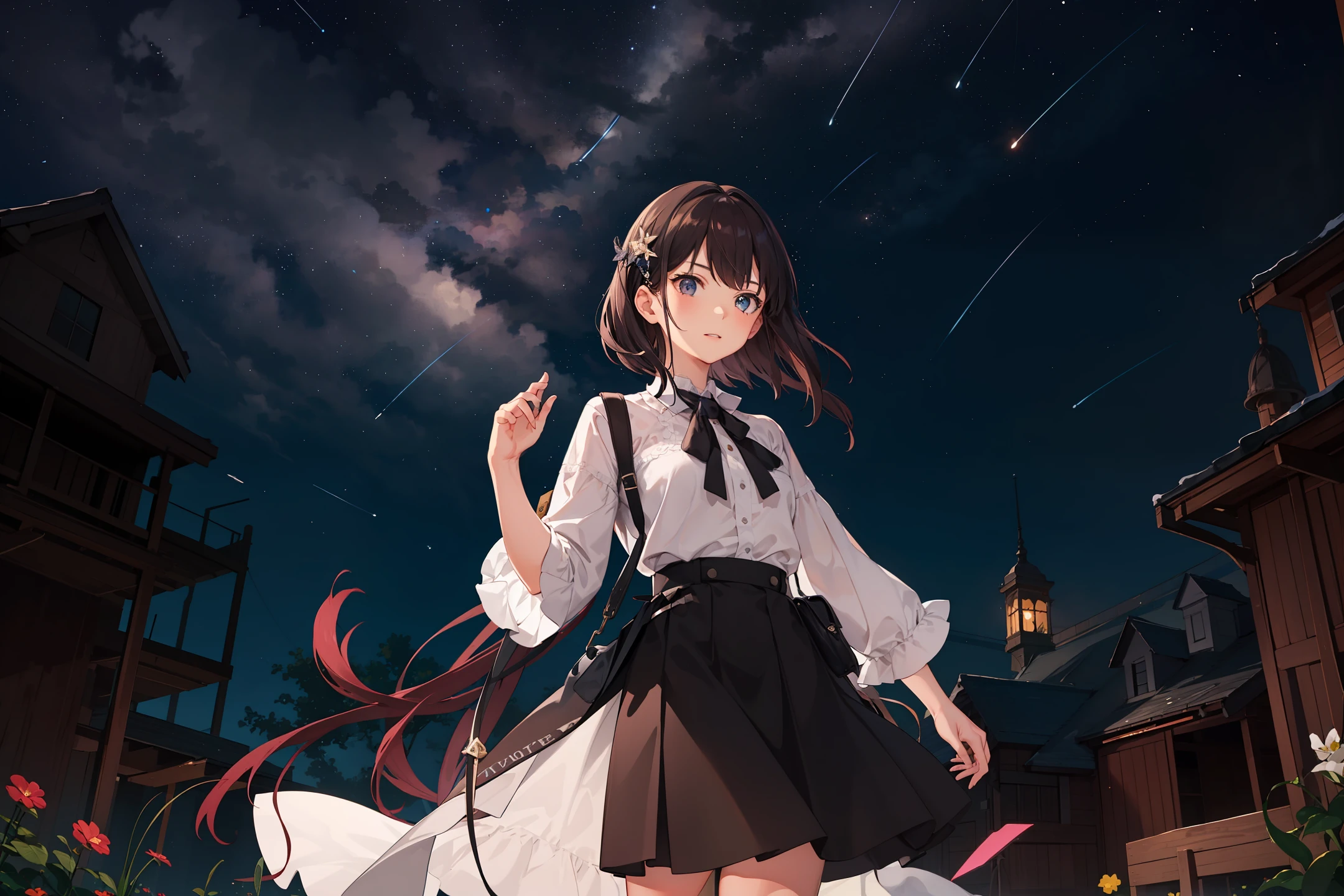 Girl under the stars