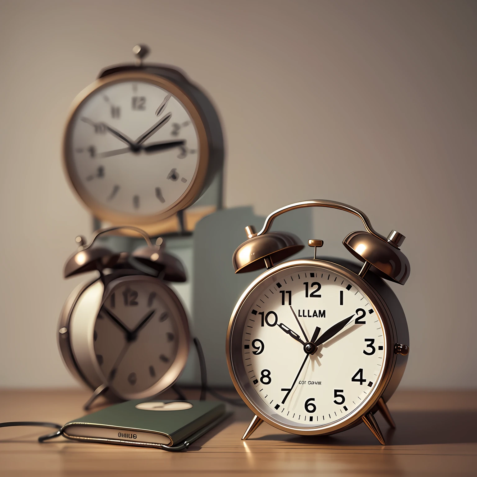 black woman making time. fixing a clock --auto